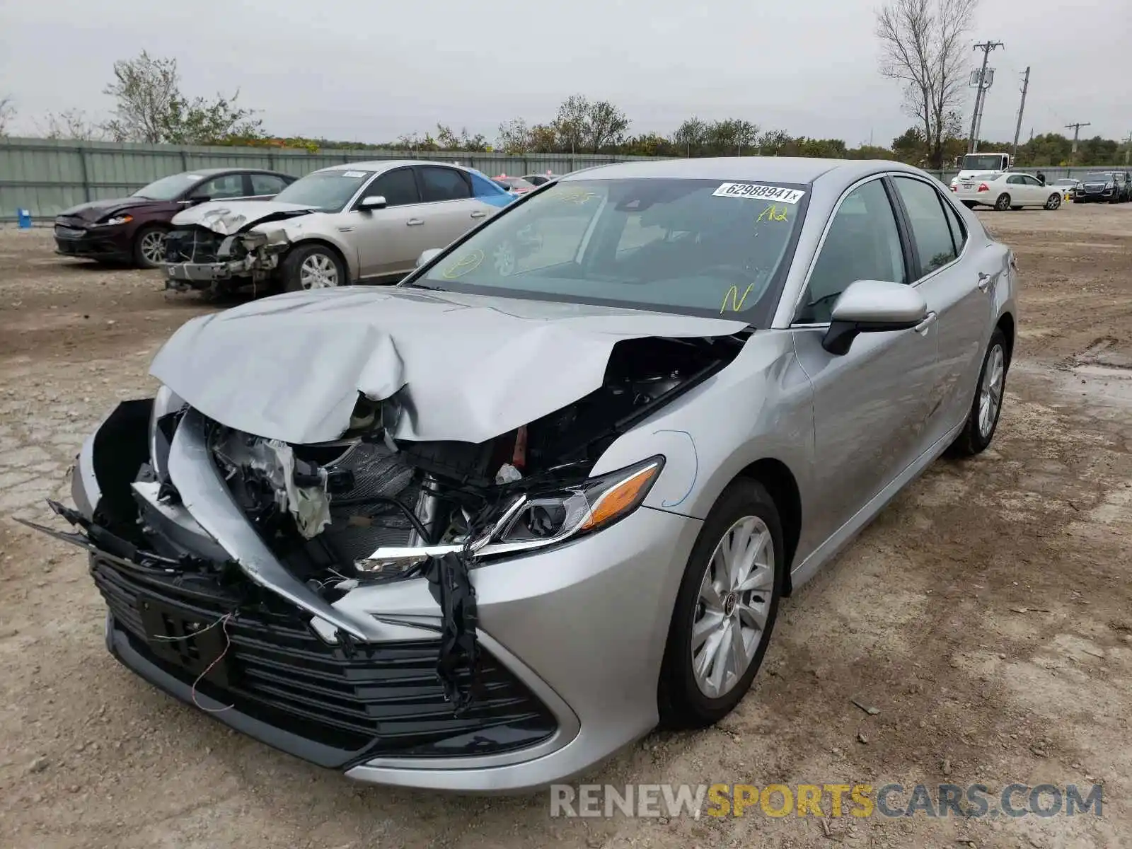 2 Photograph of a damaged car 4T1C11AK5MU605335 TOYOTA CAMRY 2021