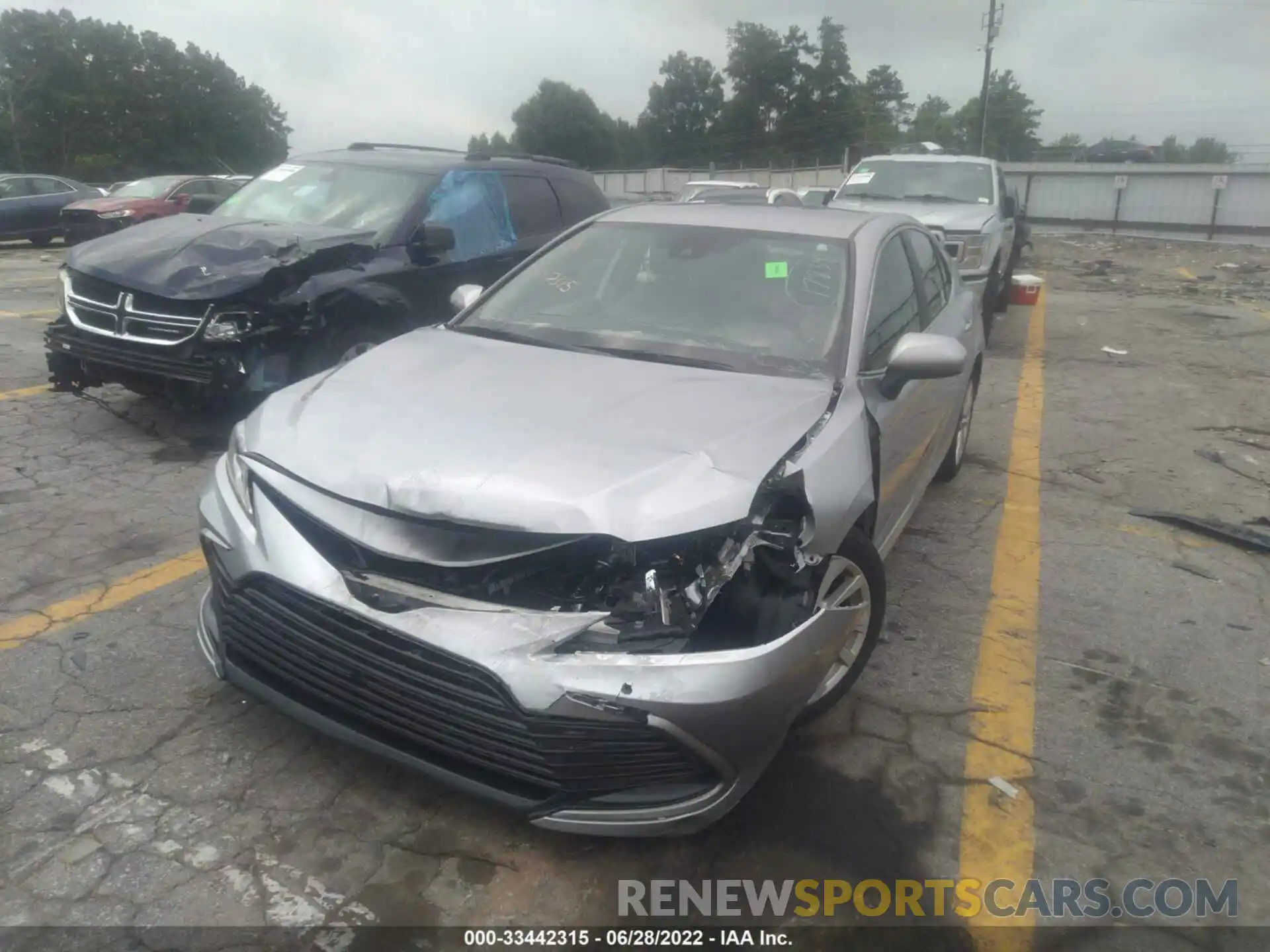 2 Photograph of a damaged car 4T1C11AK6MU576931 TOYOTA CAMRY 2021