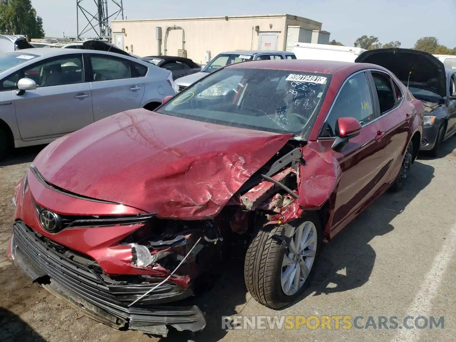 2 Photograph of a damaged car 4T1C11AK6MU591073 TOYOTA CAMRY 2021