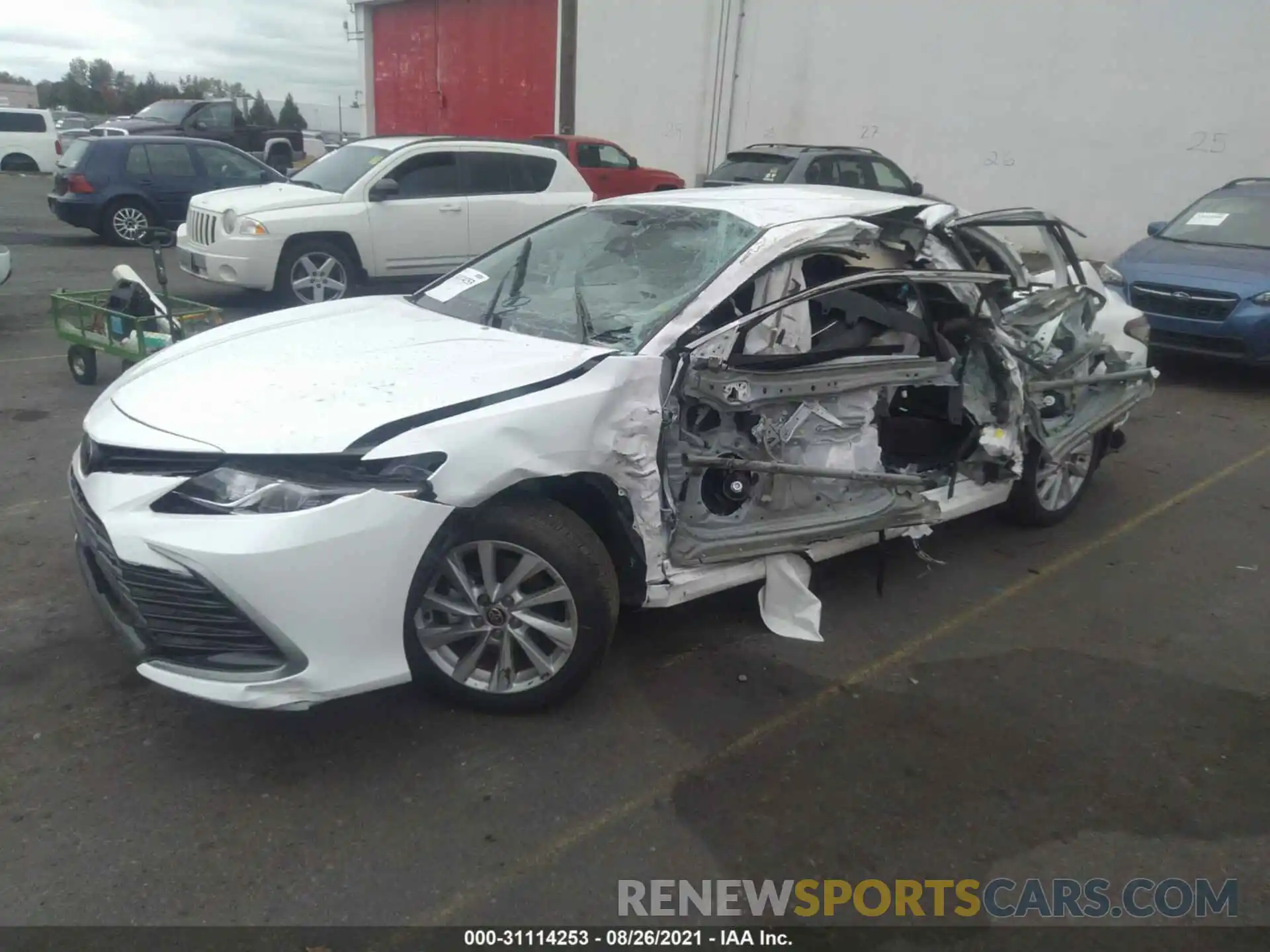 2 Photograph of a damaged car 4T1C11AK6MU593468 TOYOTA CAMRY 2021