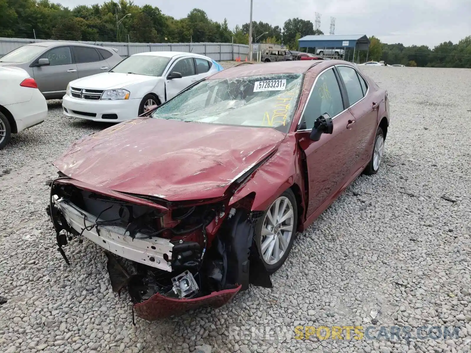 2 Photograph of a damaged car 4T1C11AK6MU610625 TOYOTA CAMRY 2021