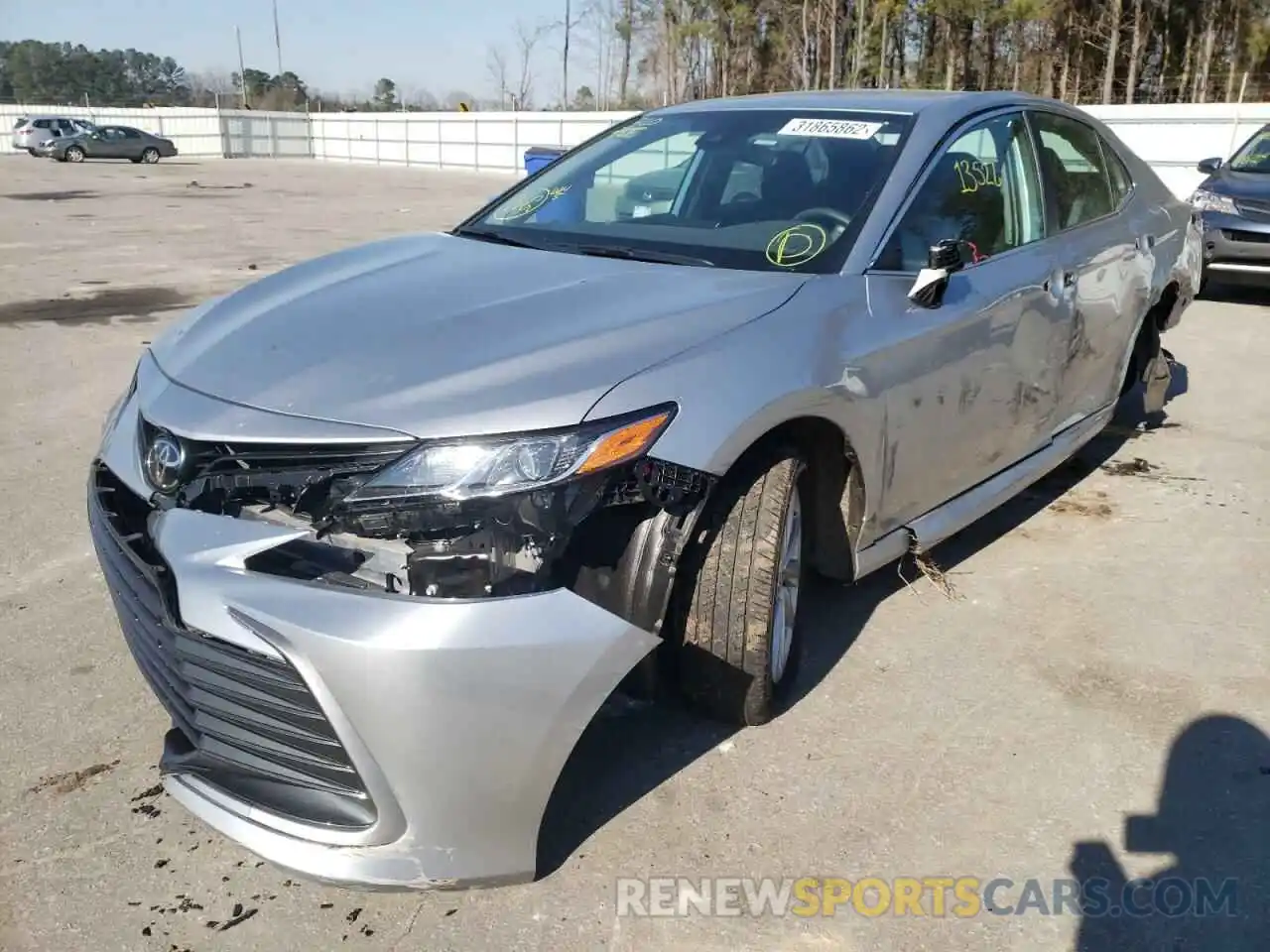 2 Photograph of a damaged car 4T1C11AK6MU614061 TOYOTA CAMRY 2021