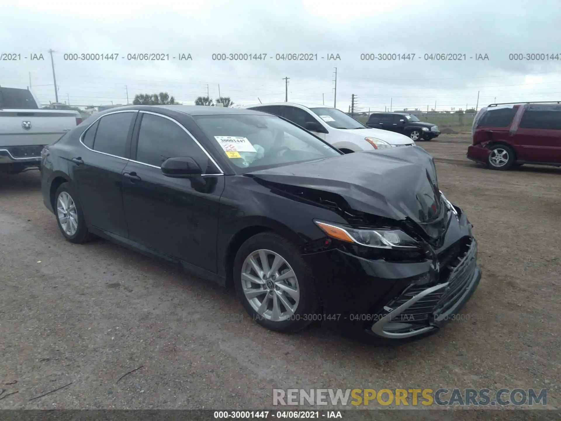 1 Photograph of a damaged car 4T1C11AK7MU414466 TOYOTA CAMRY 2021