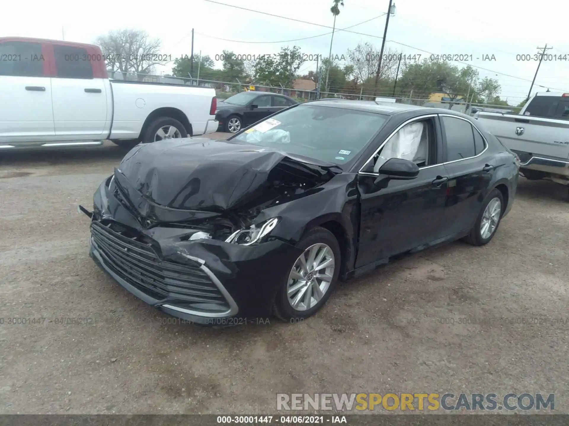 2 Photograph of a damaged car 4T1C11AK7MU414466 TOYOTA CAMRY 2021