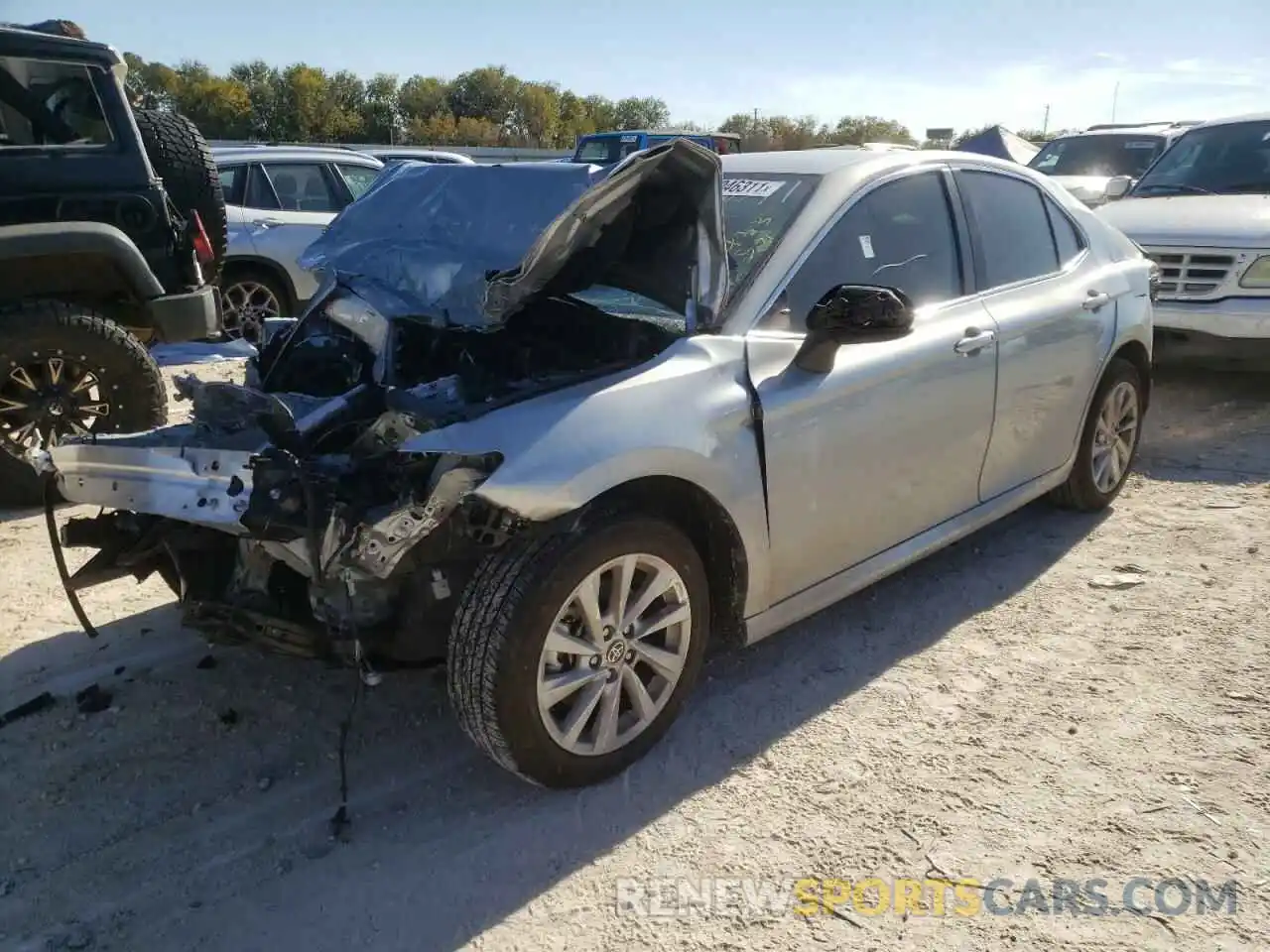 2 Photograph of a damaged car 4T1C11AK7MU433521 TOYOTA CAMRY 2021