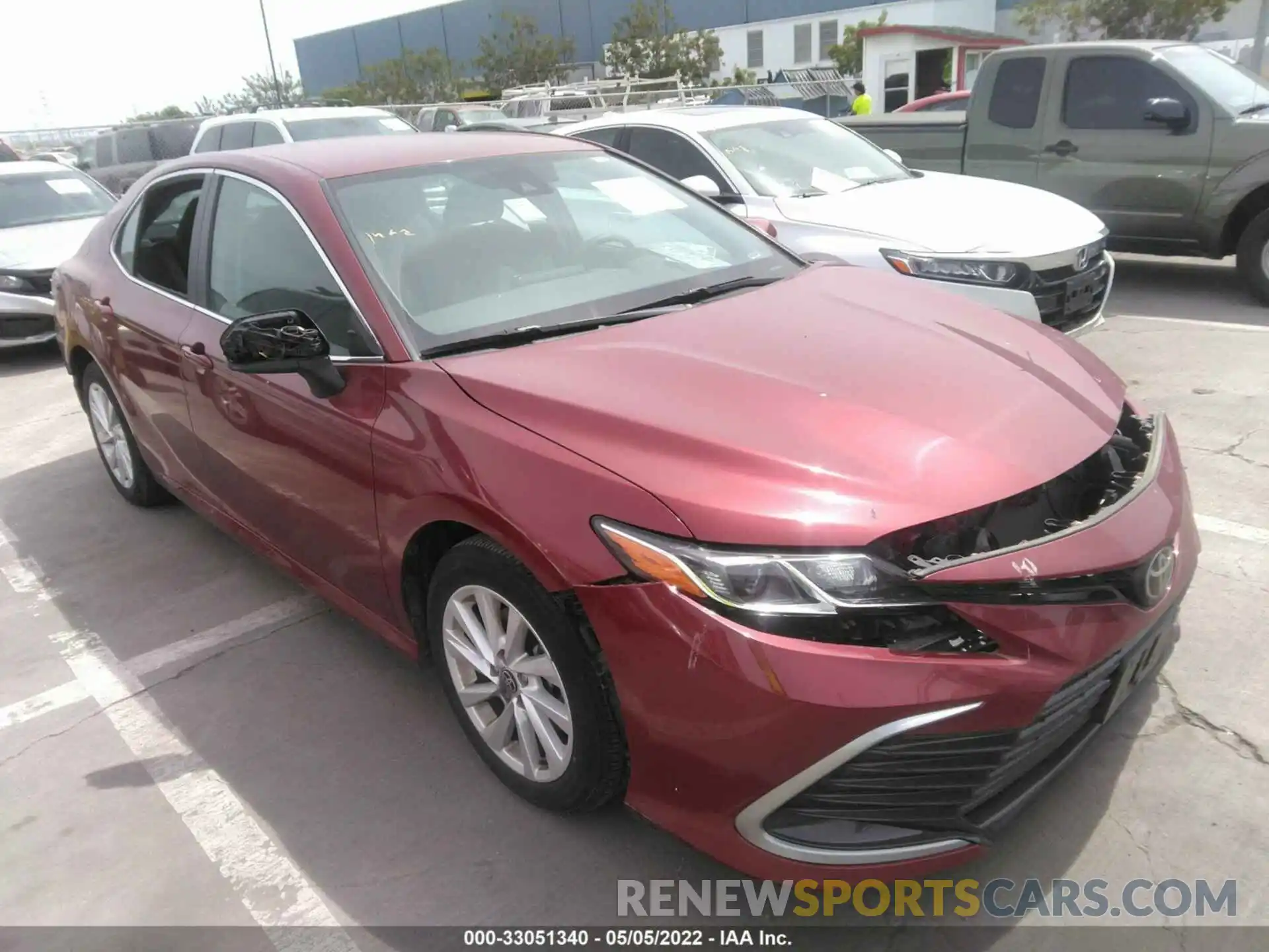 1 Photograph of a damaged car 4T1C11AK7MU472707 TOYOTA CAMRY 2021