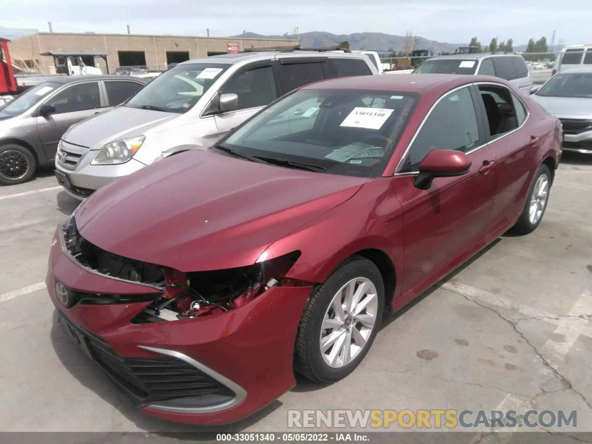 2 Photograph of a damaged car 4T1C11AK7MU472707 TOYOTA CAMRY 2021