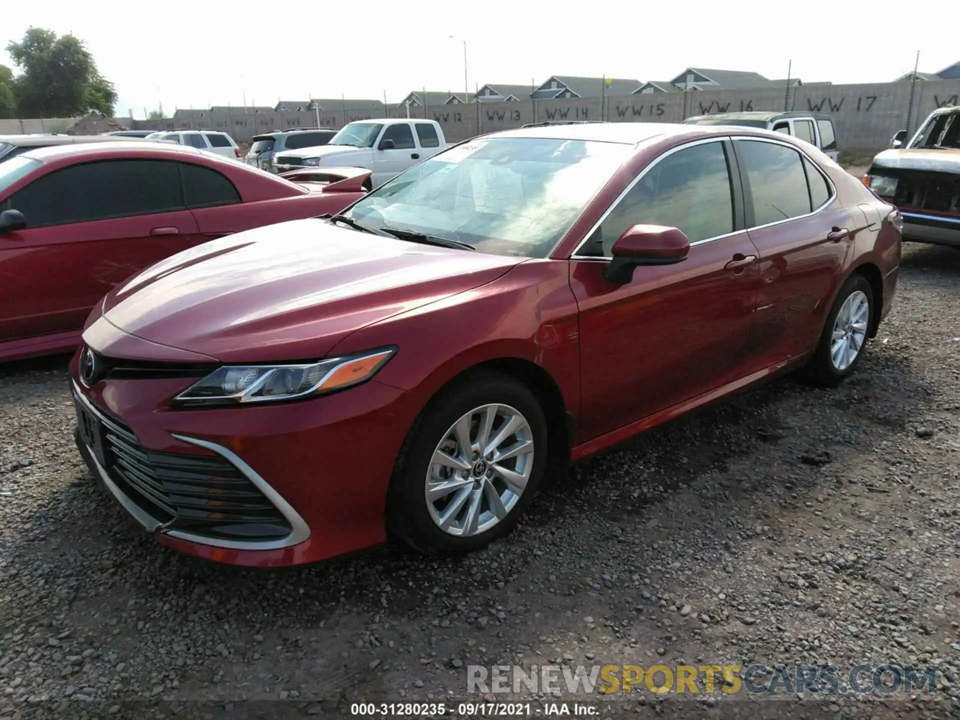 2 Photograph of a damaged car 4T1C11AK7MU529102 TOYOTA CAMRY 2021