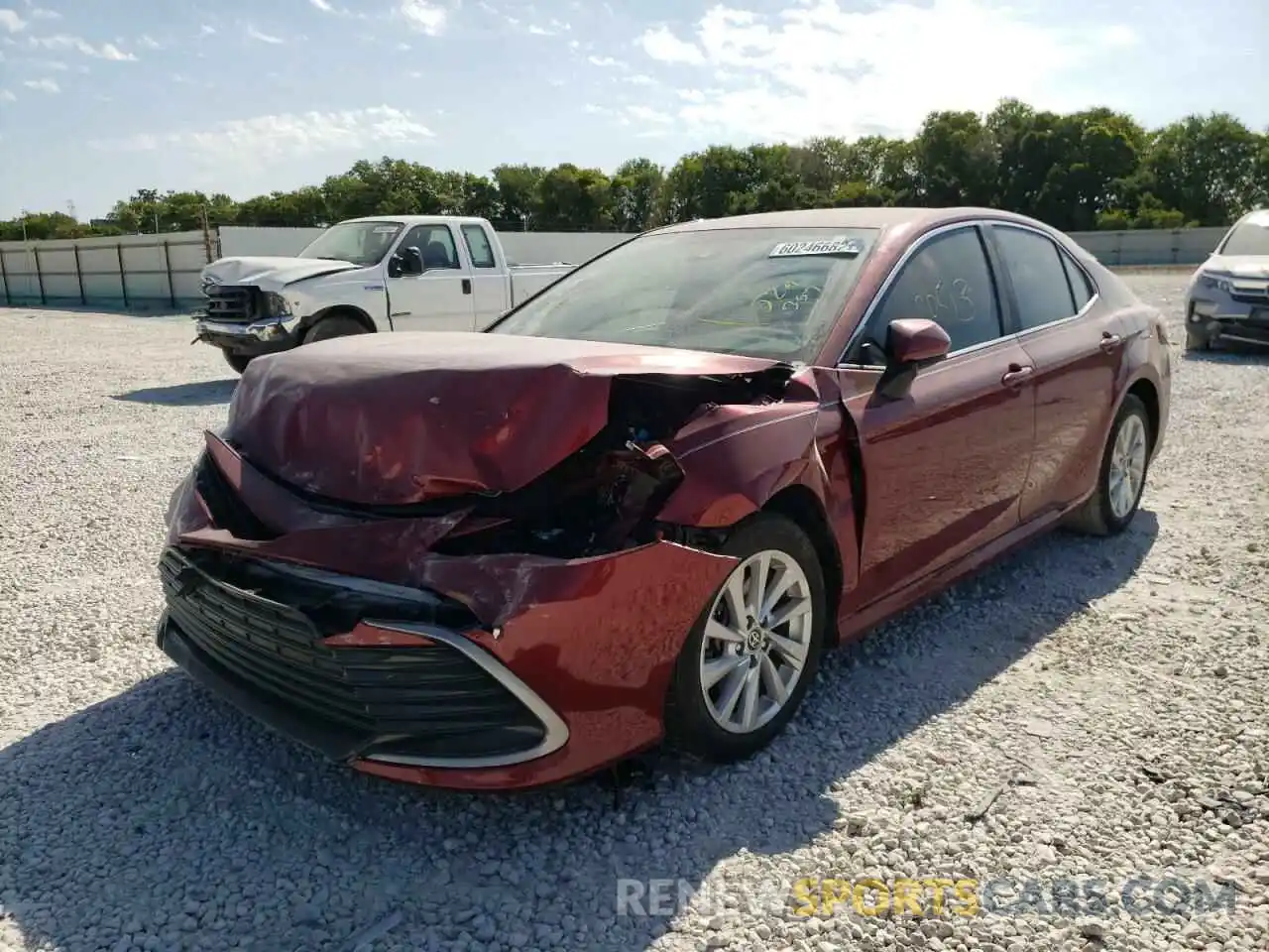 2 Photograph of a damaged car 4T1C11AK7MU529357 TOYOTA CAMRY 2021