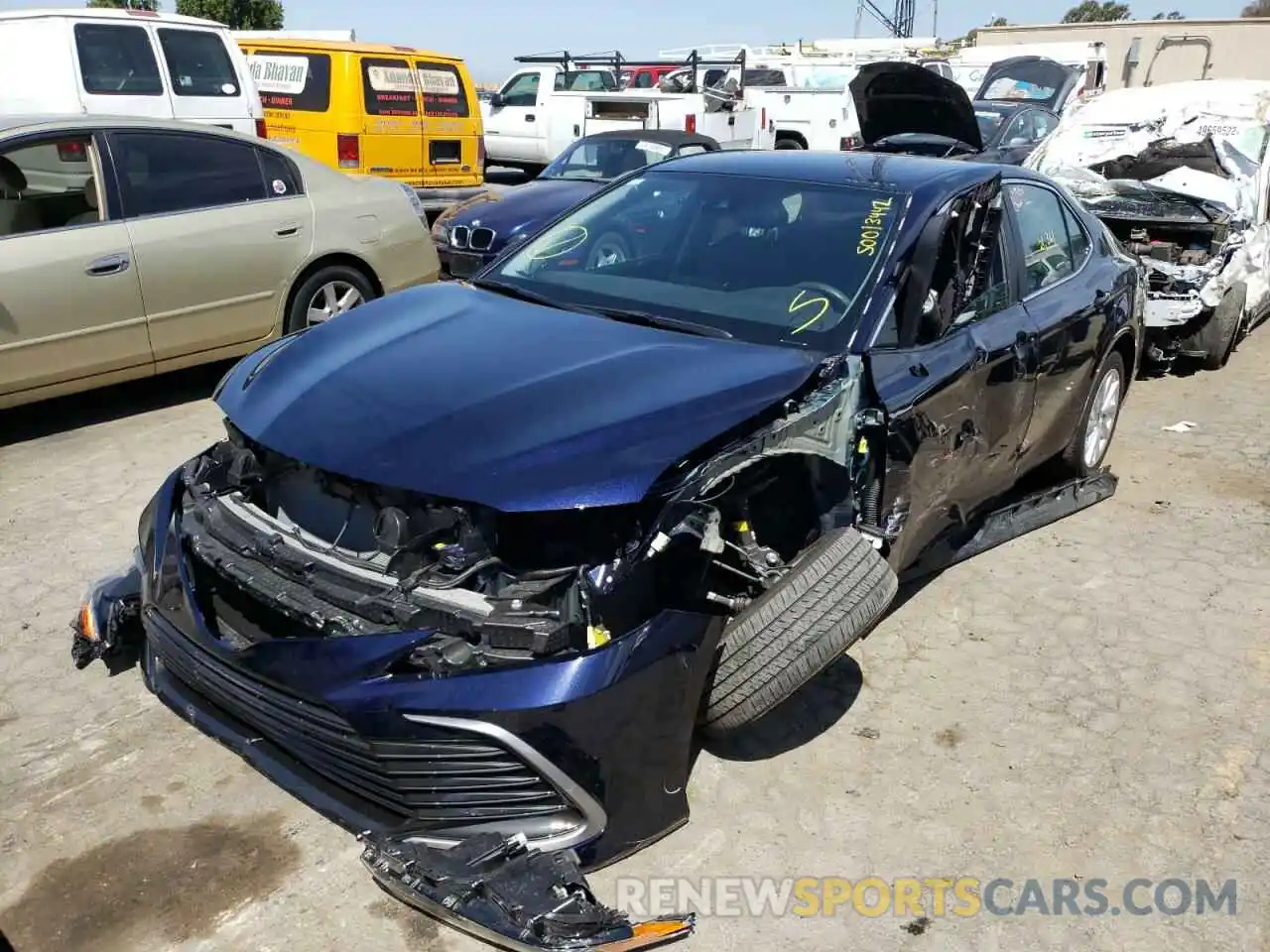 2 Photograph of a damaged car 4T1C11AK7MU548250 TOYOTA CAMRY 2021