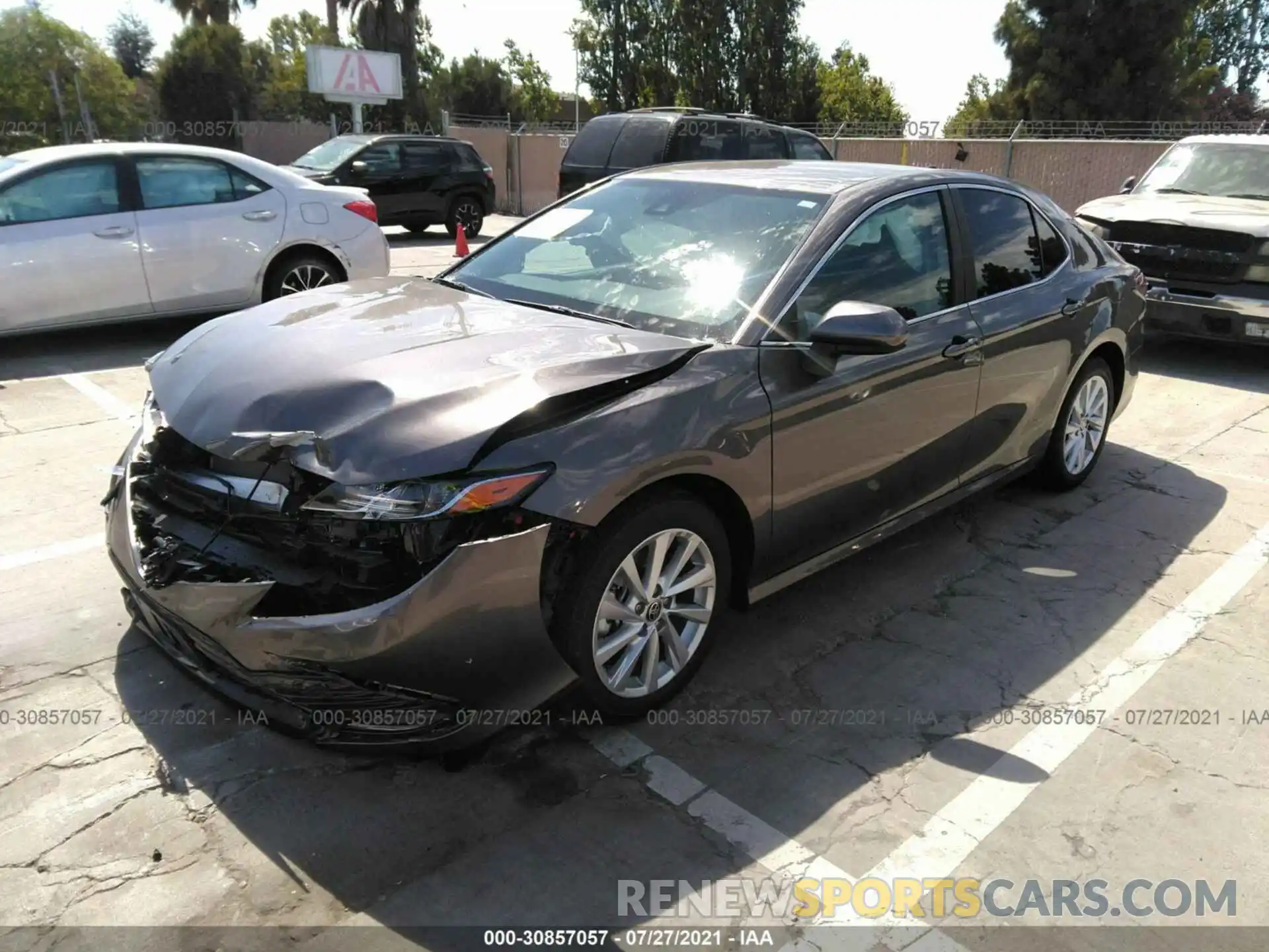 2 Photograph of a damaged car 4T1C11AK7MU553884 TOYOTA CAMRY 2021