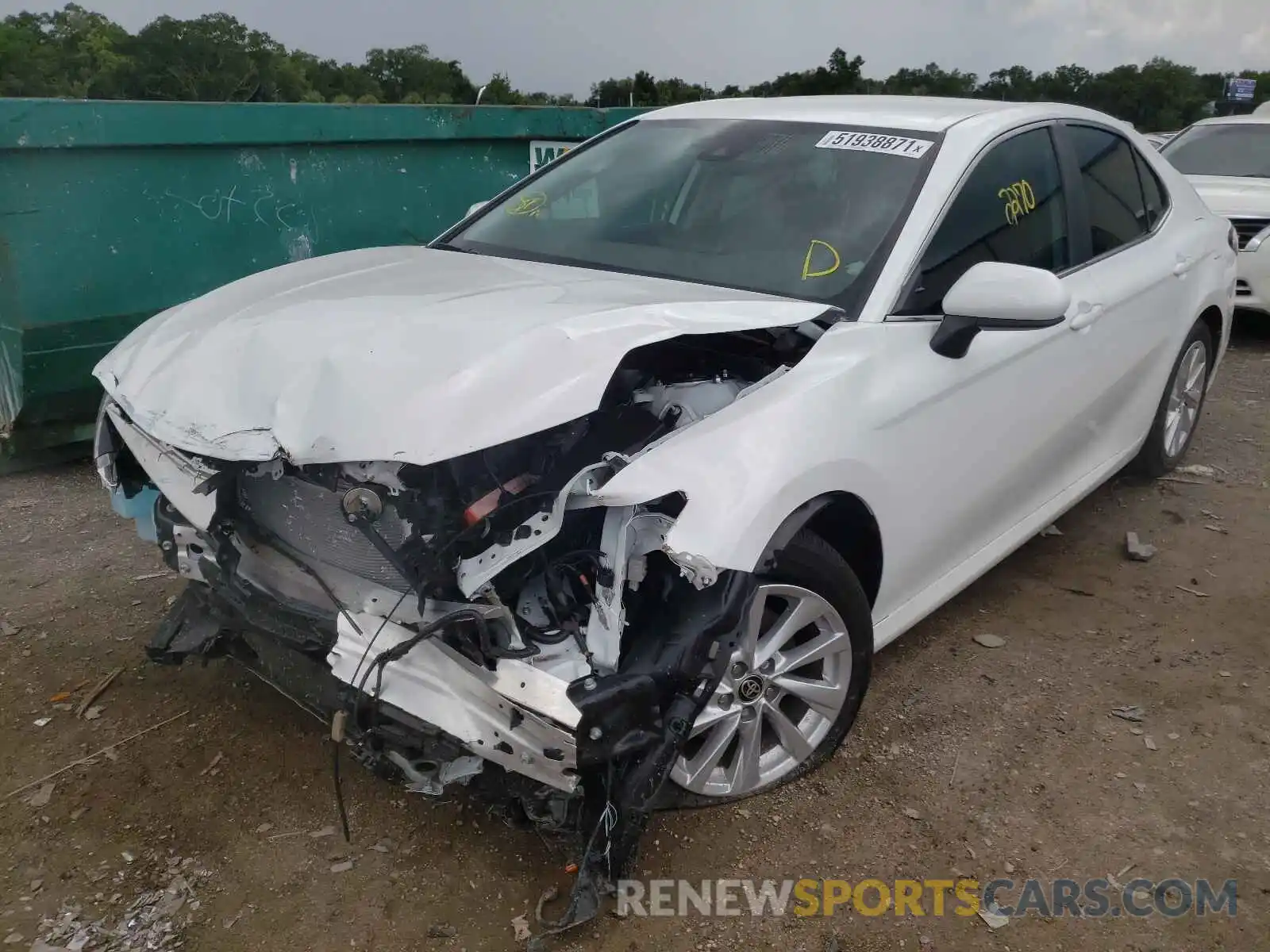 2 Photograph of a damaged car 4T1C11AK7MU563394 TOYOTA CAMRY 2021