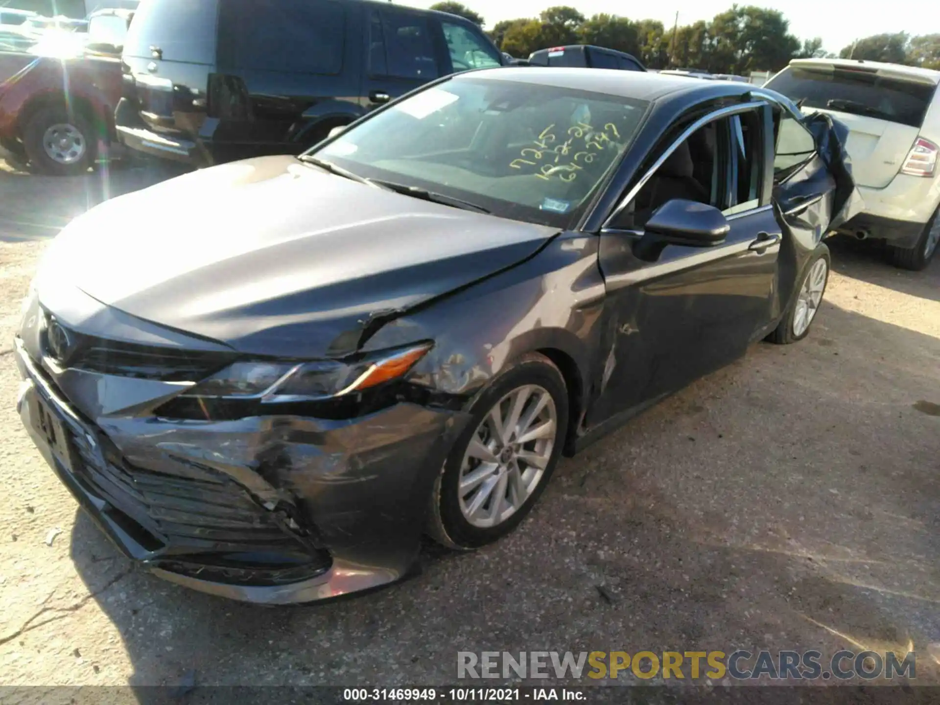 2 Photograph of a damaged car 4T1C11AK7MU577215 TOYOTA CAMRY 2021