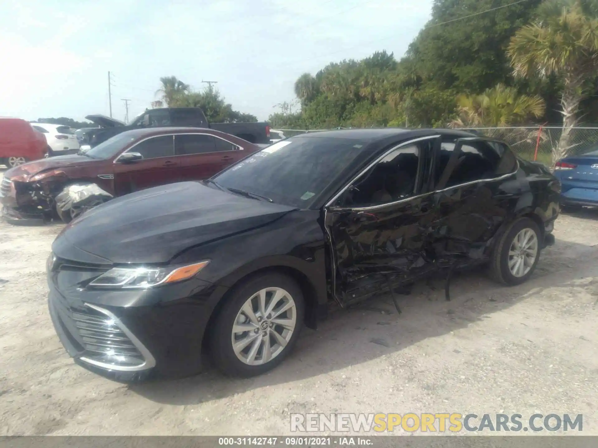 2 Photograph of a damaged car 4T1C11AK7MU583371 TOYOTA CAMRY 2021