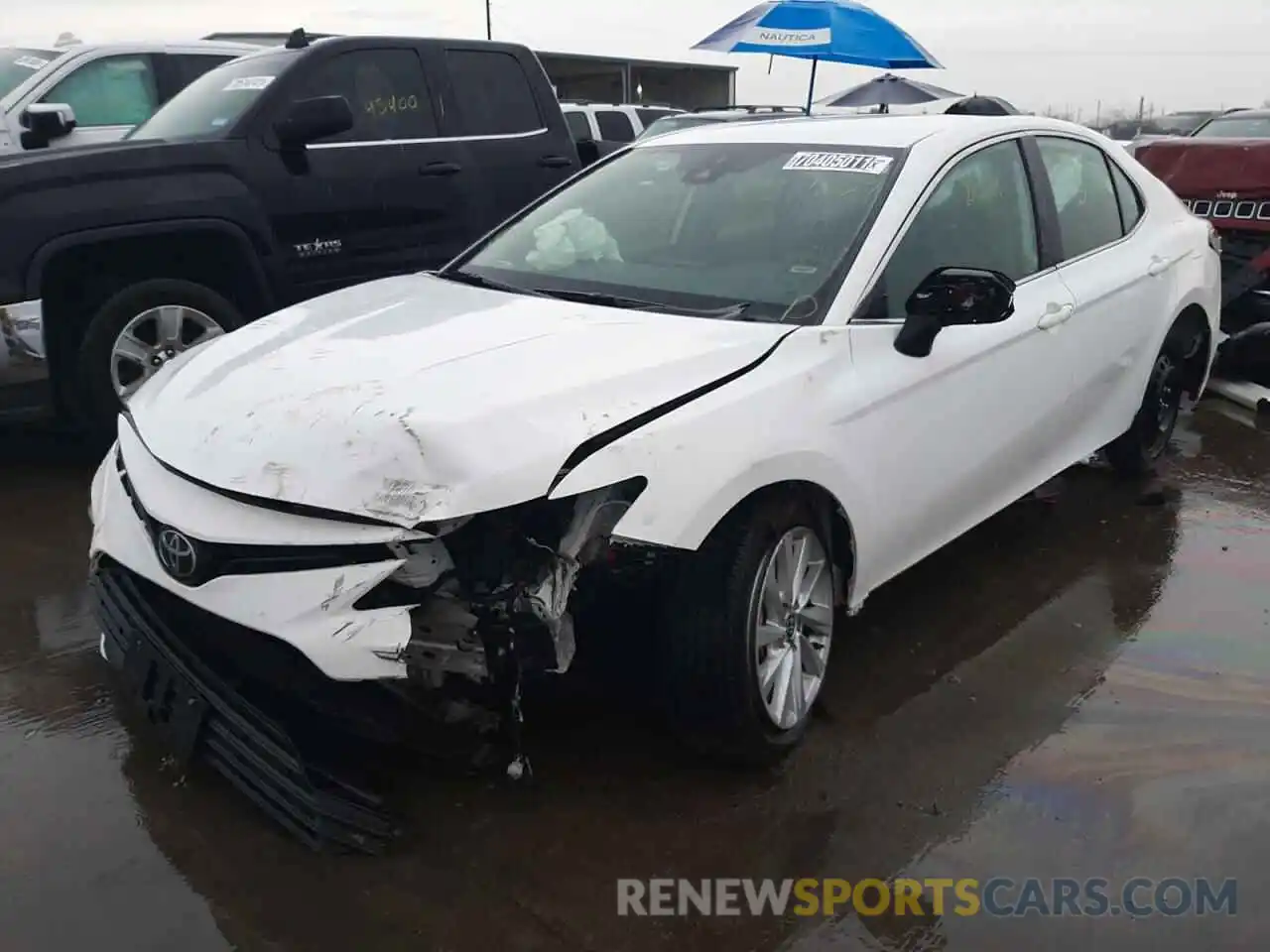 2 Photograph of a damaged car 4T1C11AK7MU585783 TOYOTA CAMRY 2021