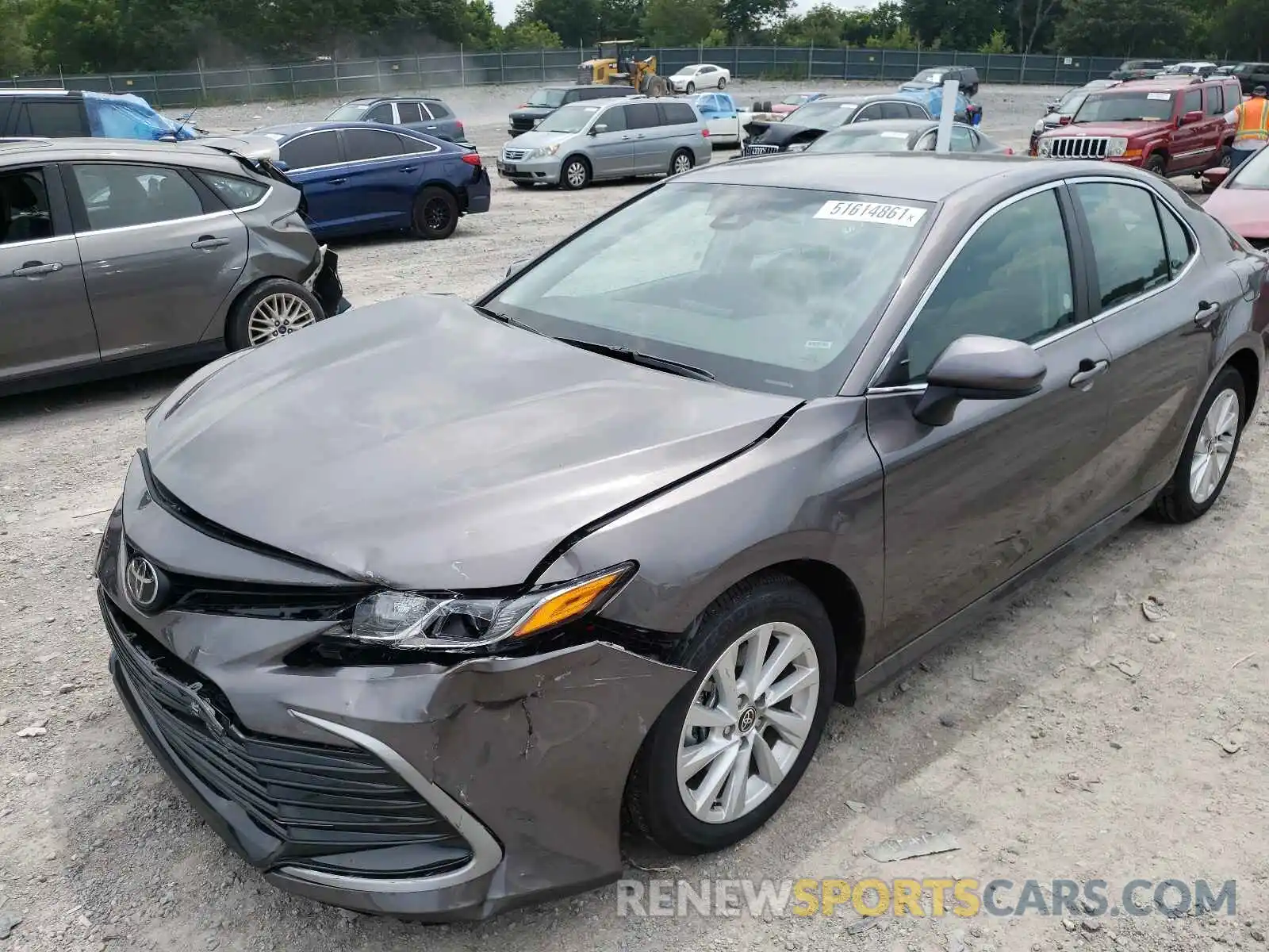 2 Photograph of a damaged car 4T1C11AK7MU592765 TOYOTA CAMRY 2021