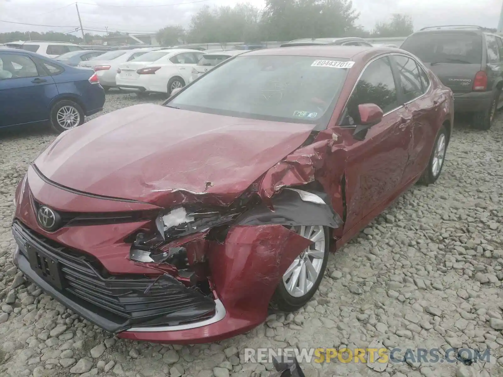 2 Photograph of a damaged car 4T1C11AK7MU608270 TOYOTA CAMRY 2021