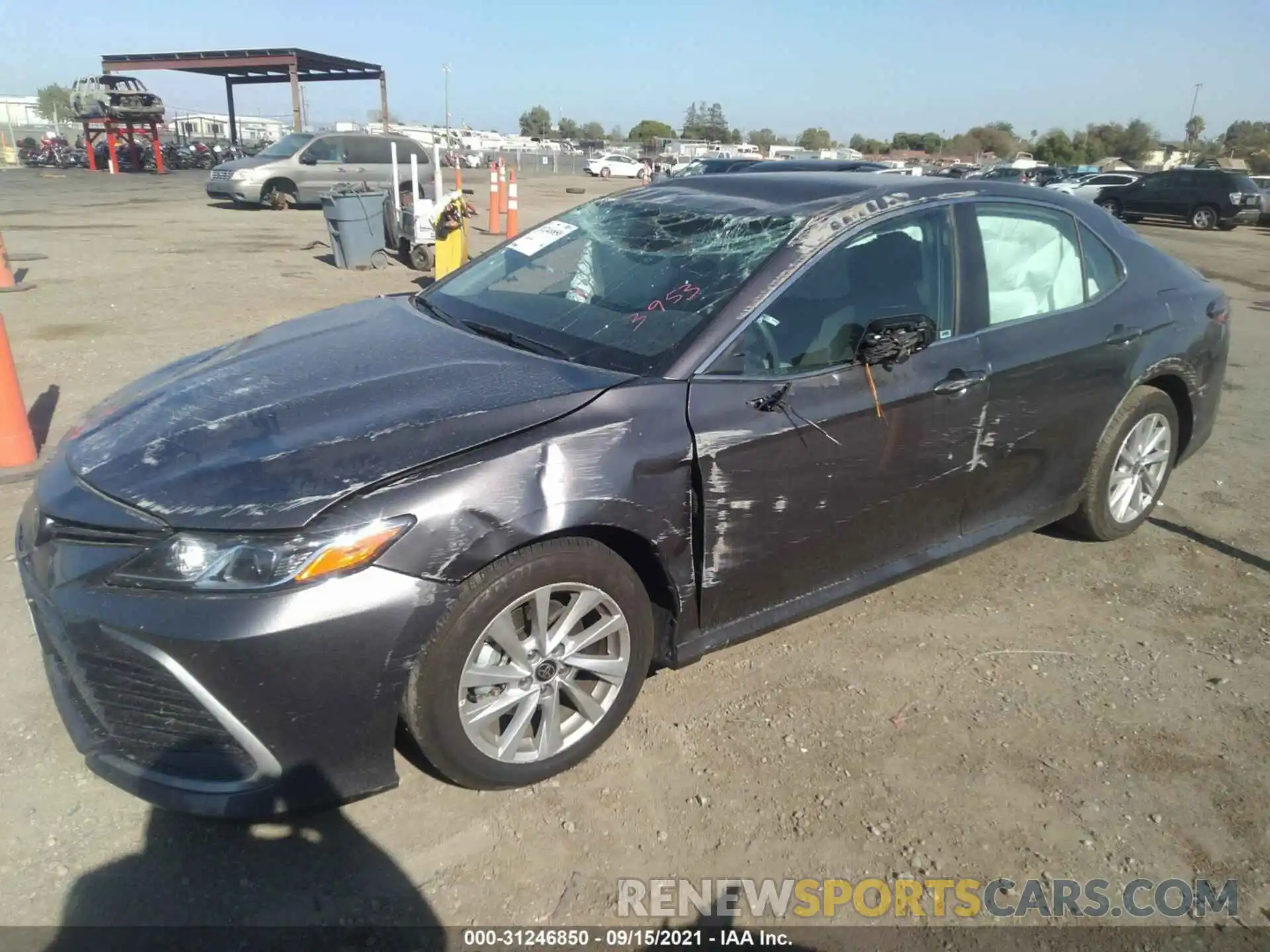 2 Photograph of a damaged car 4T1C11AK8MU423953 TOYOTA CAMRY 2021