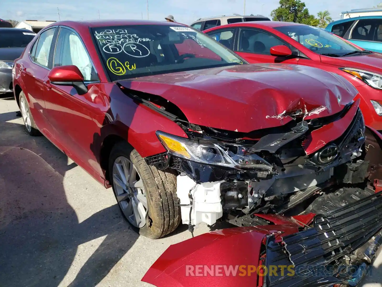 1 Photograph of a damaged car 4T1C11AK8MU445354 TOYOTA CAMRY 2021