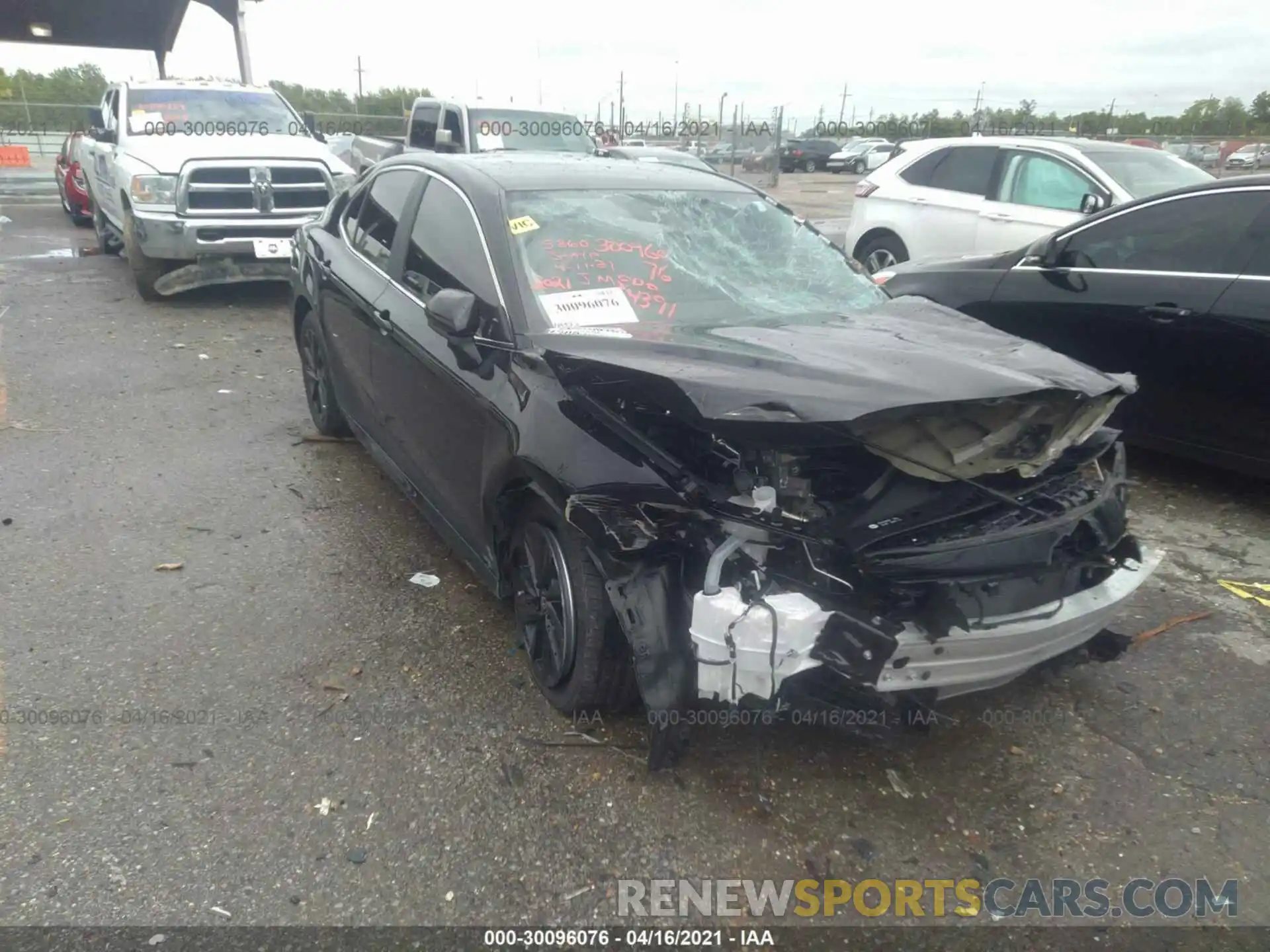 1 Photograph of a damaged car 4T1C11AK8MU545860 TOYOTA CAMRY 2021