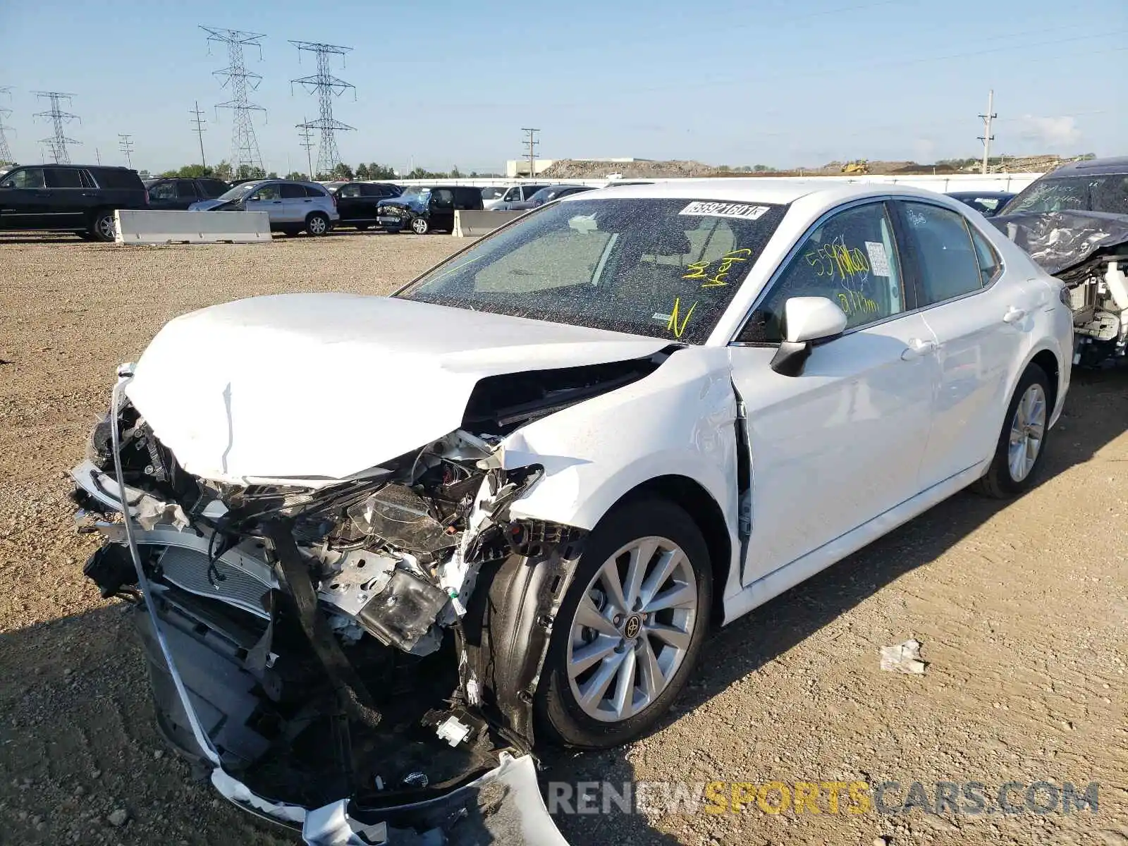 2 Photograph of a damaged car 4T1C11AK8MU591317 TOYOTA CAMRY 2021