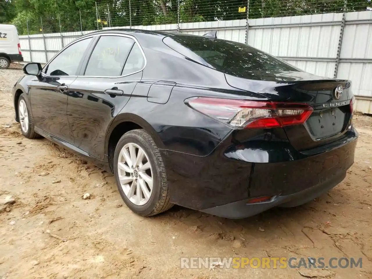 3 Photograph of a damaged car 4T1C11AK9MU447811 TOYOTA CAMRY 2021