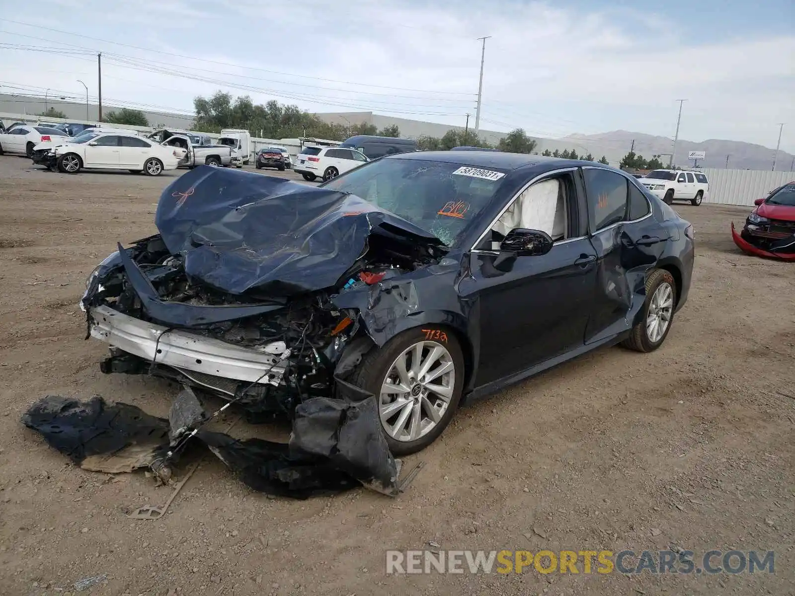 2 Photograph of a damaged car 4T1C11AK9MU526931 TOYOTA CAMRY 2021