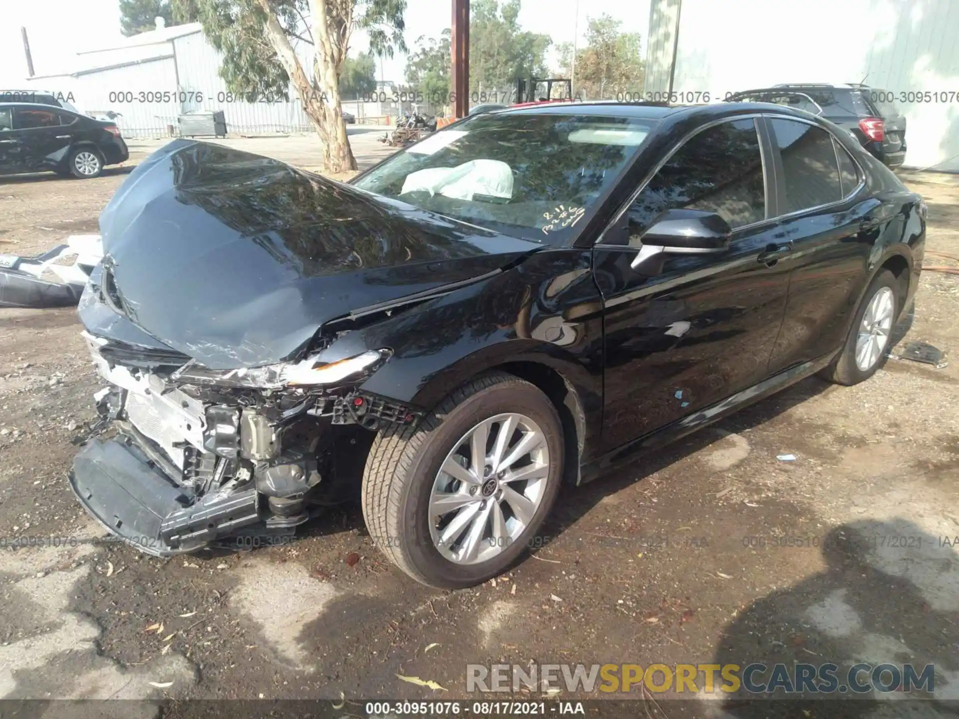 2 Photograph of a damaged car 4T1C11AK9MU547097 TOYOTA CAMRY 2021