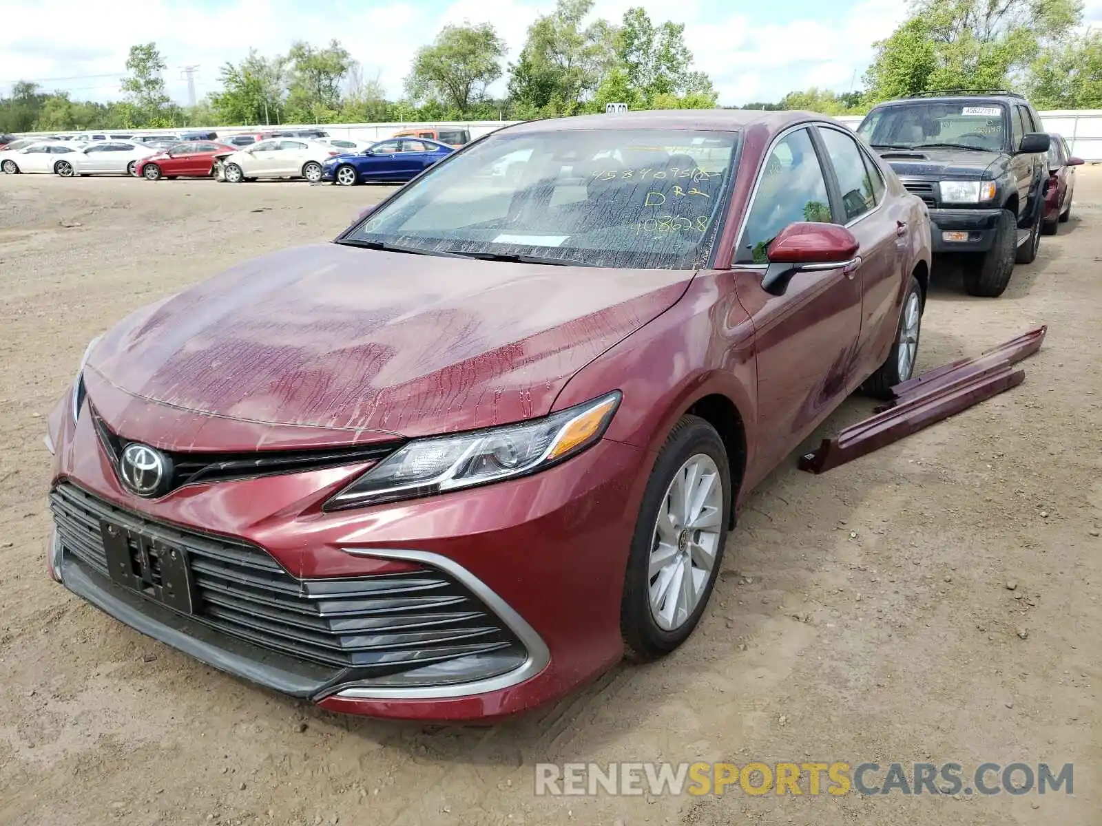 2 Photograph of a damaged car 4T1C11AKXMU408628 TOYOTA CAMRY 2021