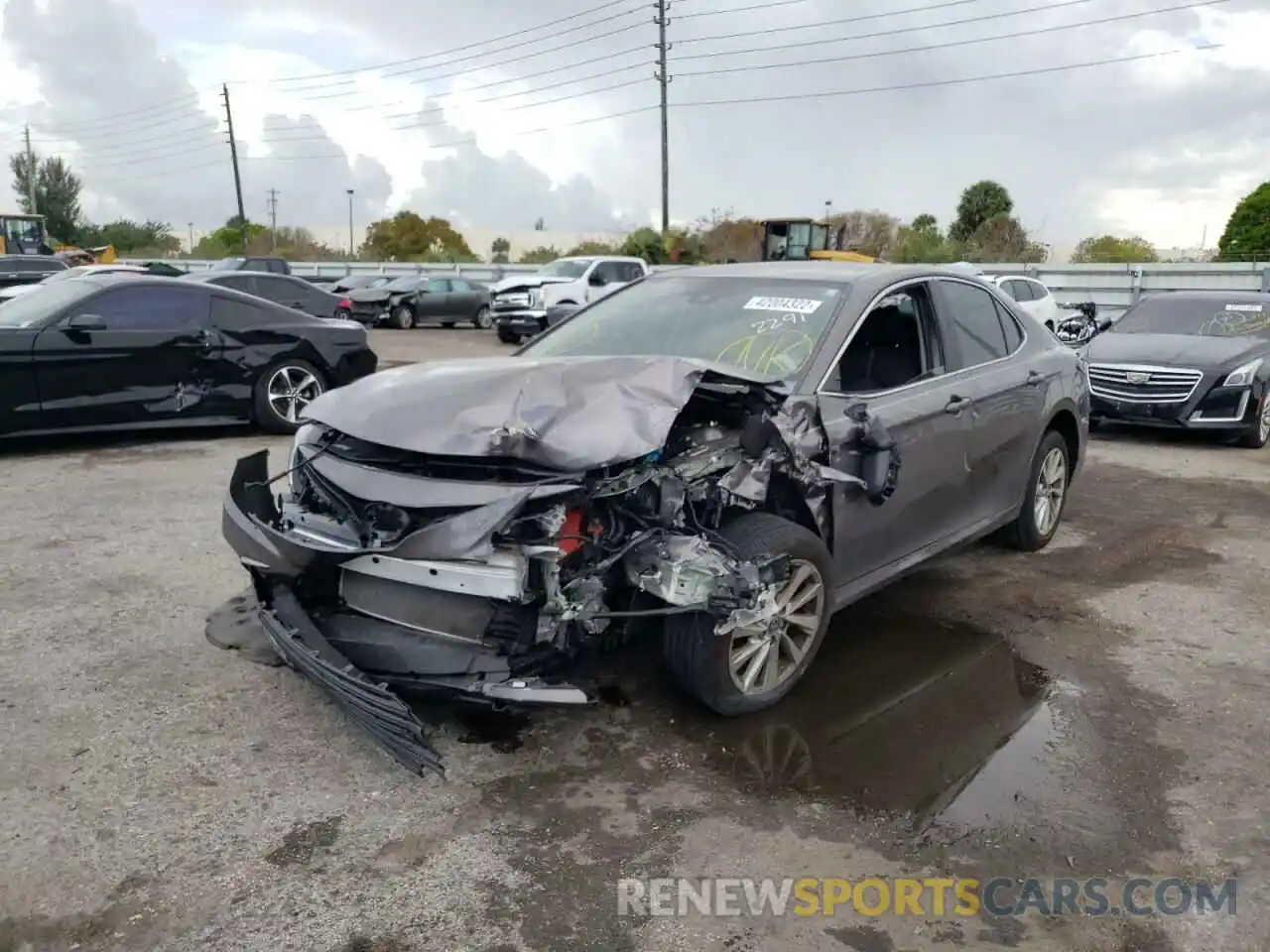 2 Photograph of a damaged car 4T1C11AKXMU412291 TOYOTA CAMRY 2021