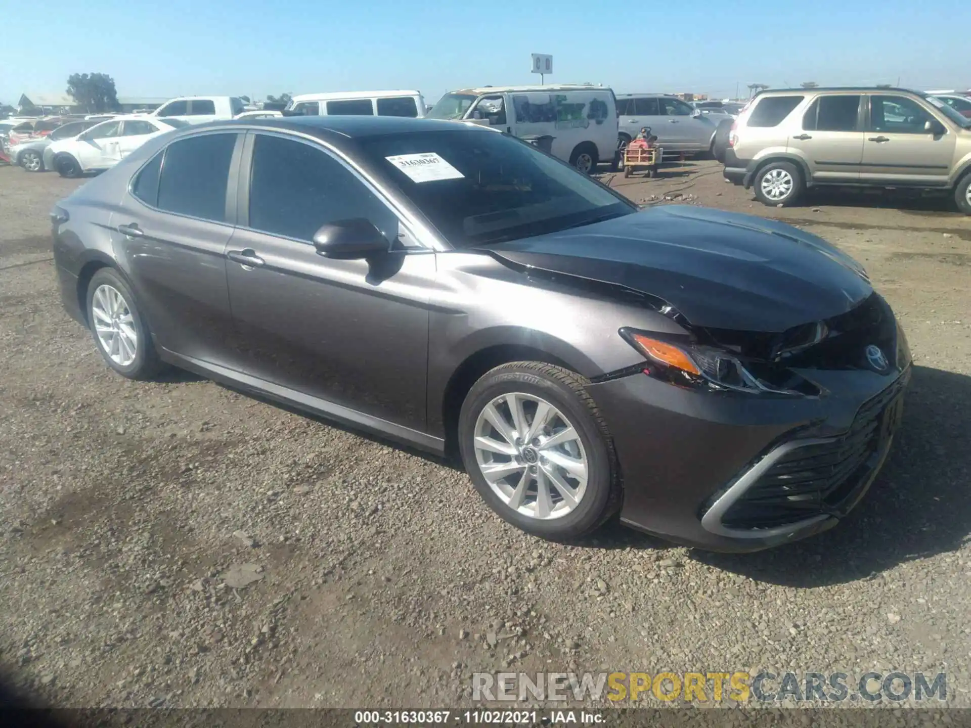 1 Photograph of a damaged car 4T1C11AKXMU457246 TOYOTA CAMRY 2021