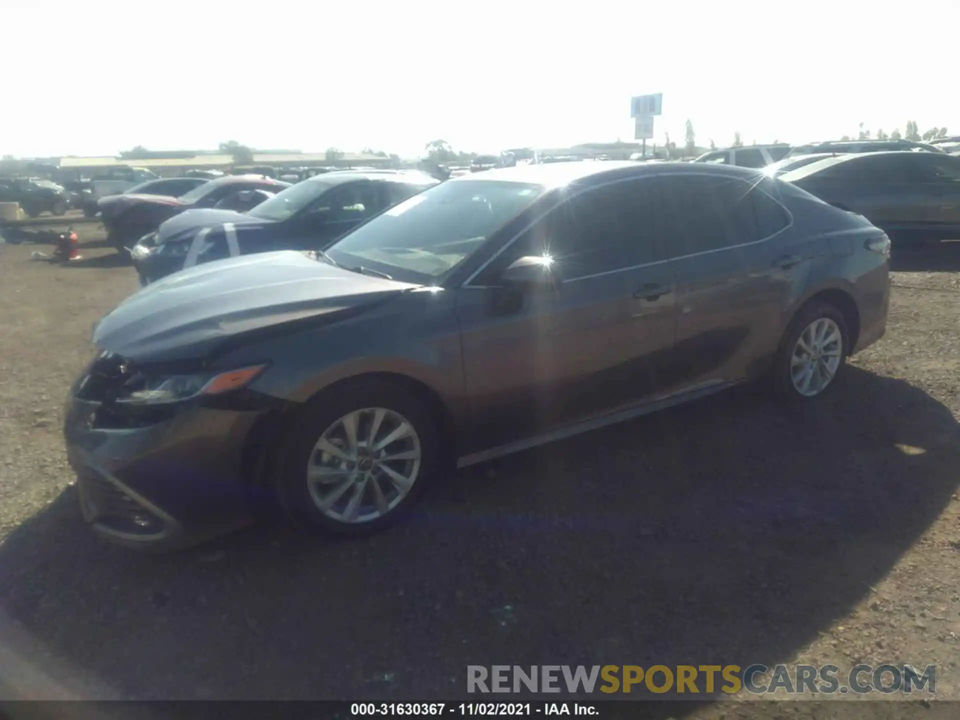 2 Photograph of a damaged car 4T1C11AKXMU457246 TOYOTA CAMRY 2021