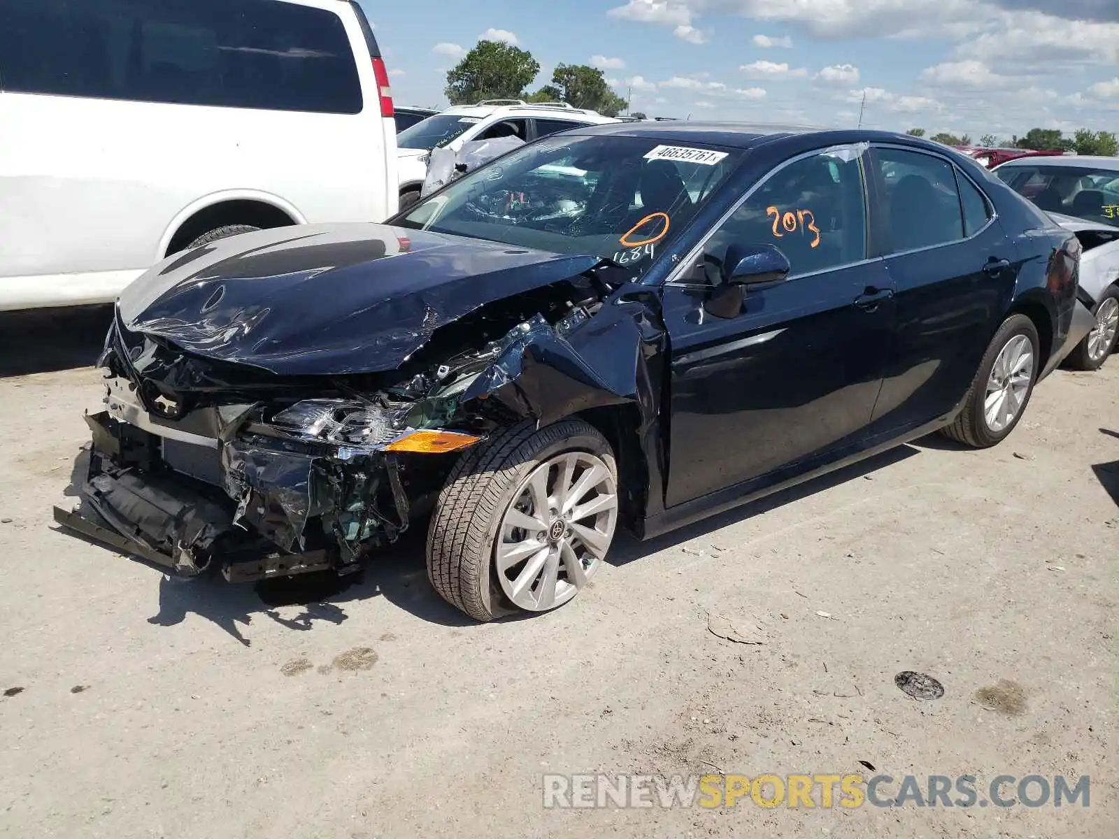 2 Photograph of a damaged car 4T1C11AKXMU461684 TOYOTA CAMRY 2021