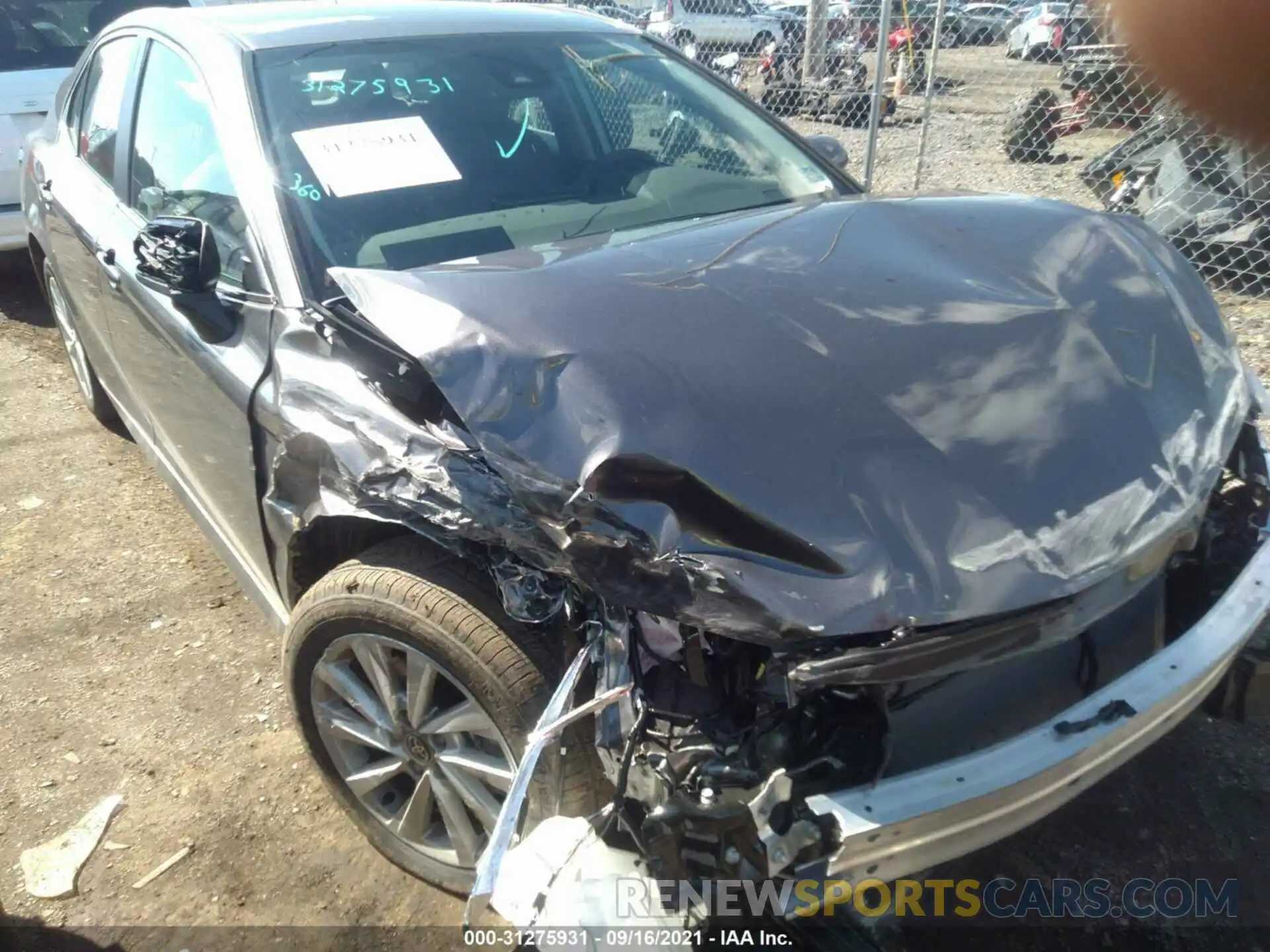 1 Photograph of a damaged car 4T1C11AKXMU494684 TOYOTA CAMRY 2021