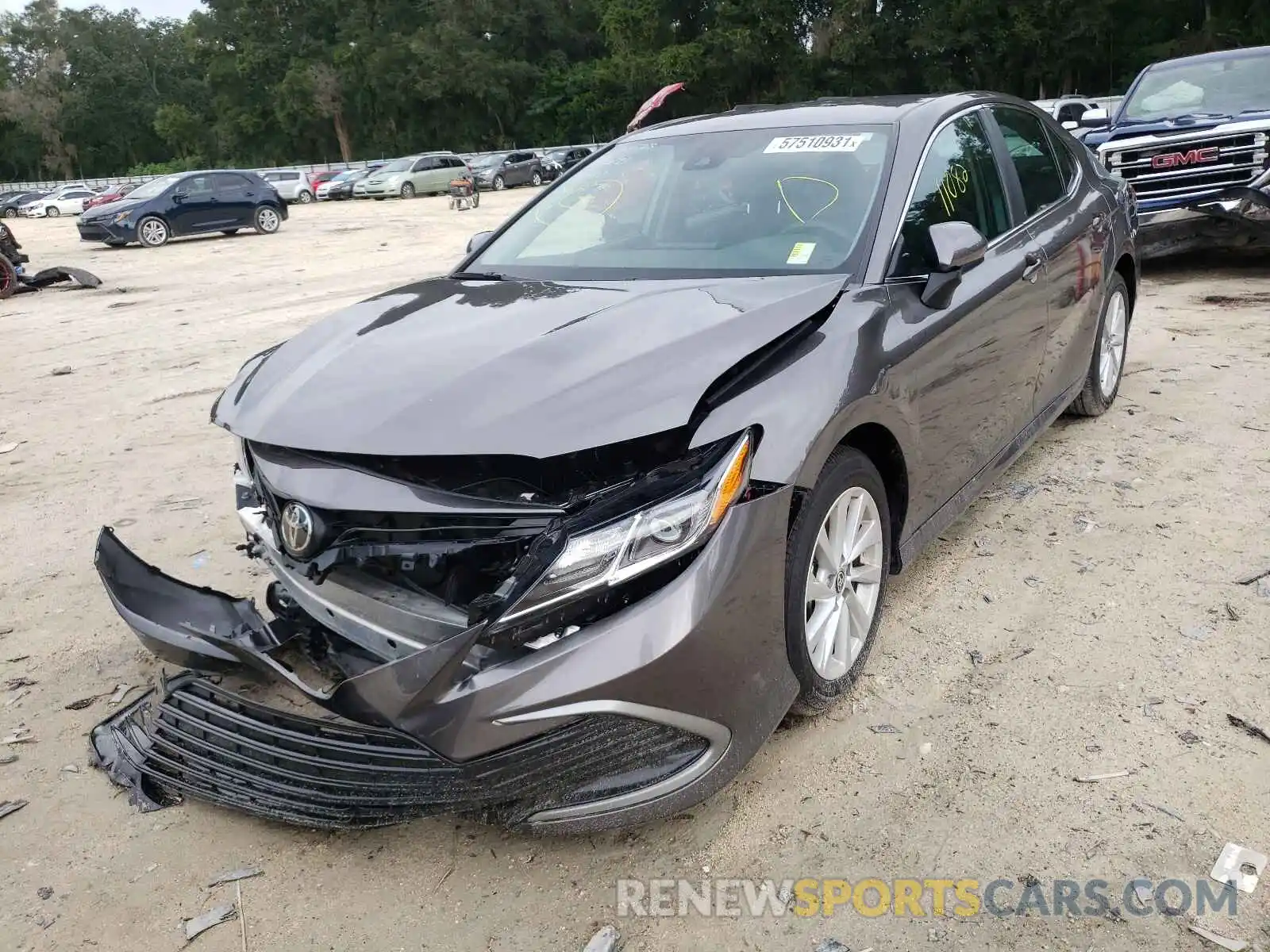 2 Photograph of a damaged car 4T1C11AKXMU517624 TOYOTA CAMRY 2021