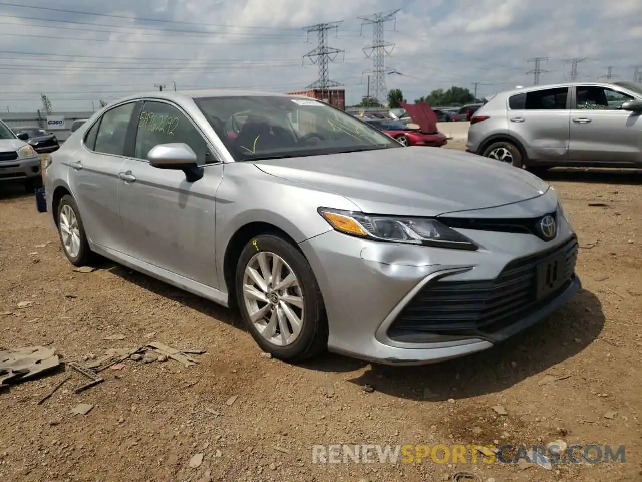 1 Photograph of a damaged car 4T1C11AKXMU522757 TOYOTA CAMRY 2021