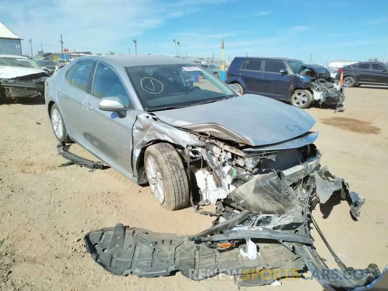 1 Photograph of a damaged car 4T1C11AKXMU542068 TOYOTA CAMRY 2021