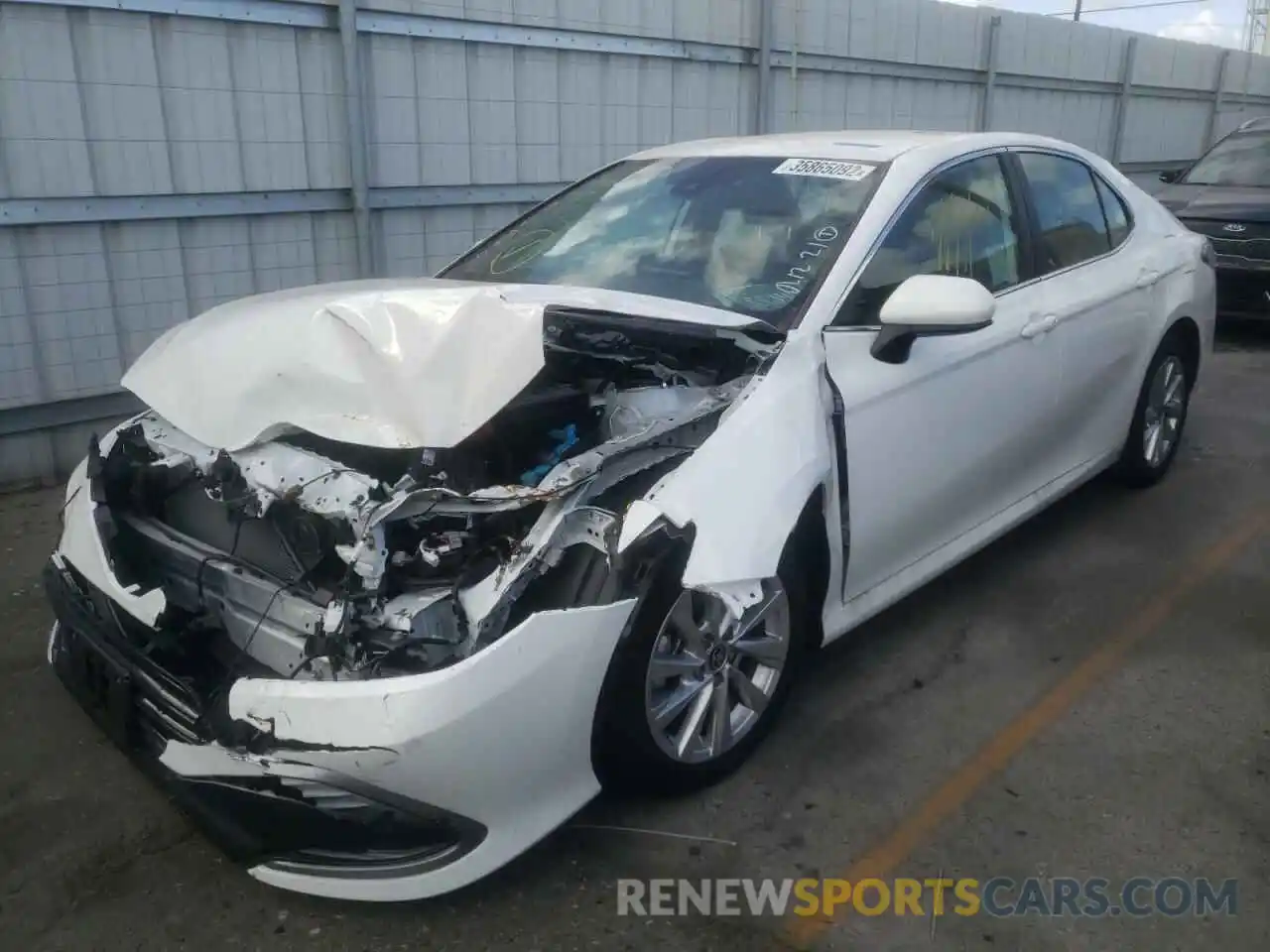 2 Photograph of a damaged car 4T1C11AKXMU562434 TOYOTA CAMRY 2021