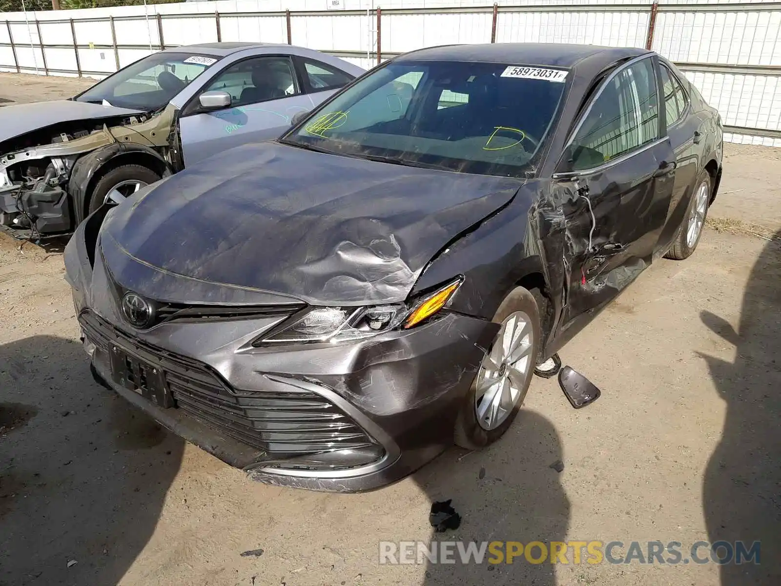 2 Photograph of a damaged car 4T1C11AKXMU564376 TOYOTA CAMRY 2021