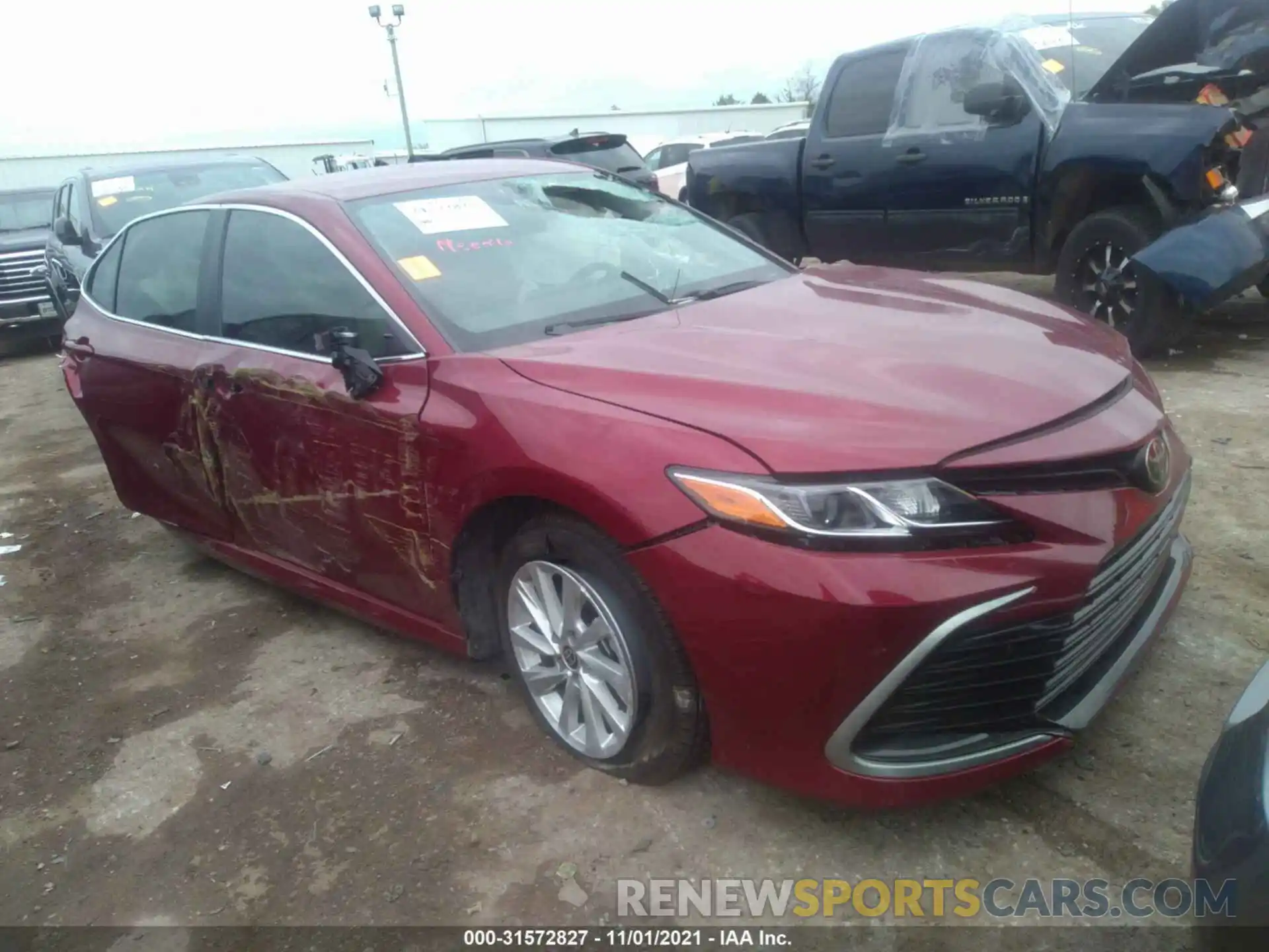 1 Photograph of a damaged car 4T1C11AKXMU566886 TOYOTA CAMRY 2021