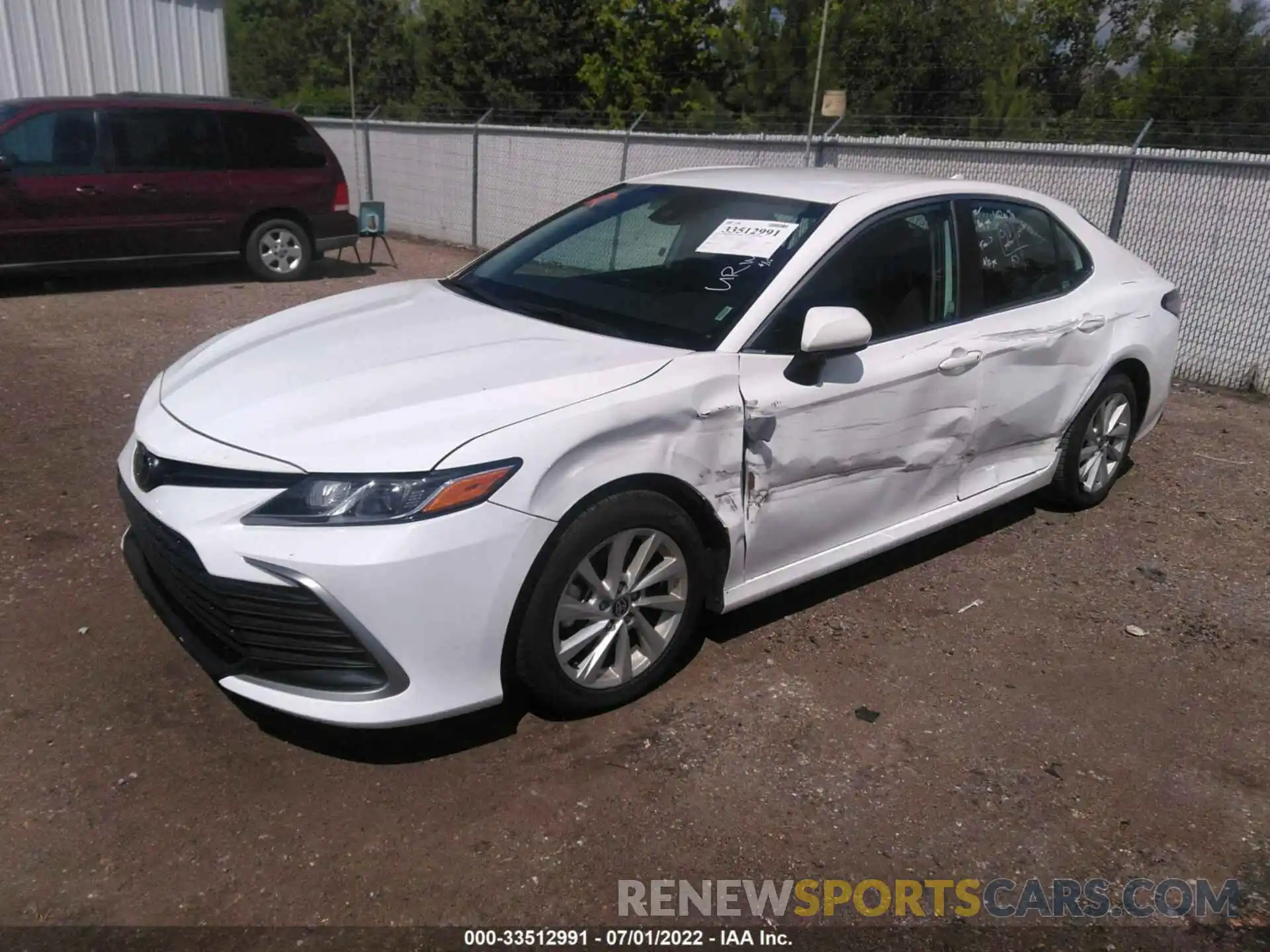 2 Photograph of a damaged car 4T1C11AKXMU573997 TOYOTA CAMRY 2021