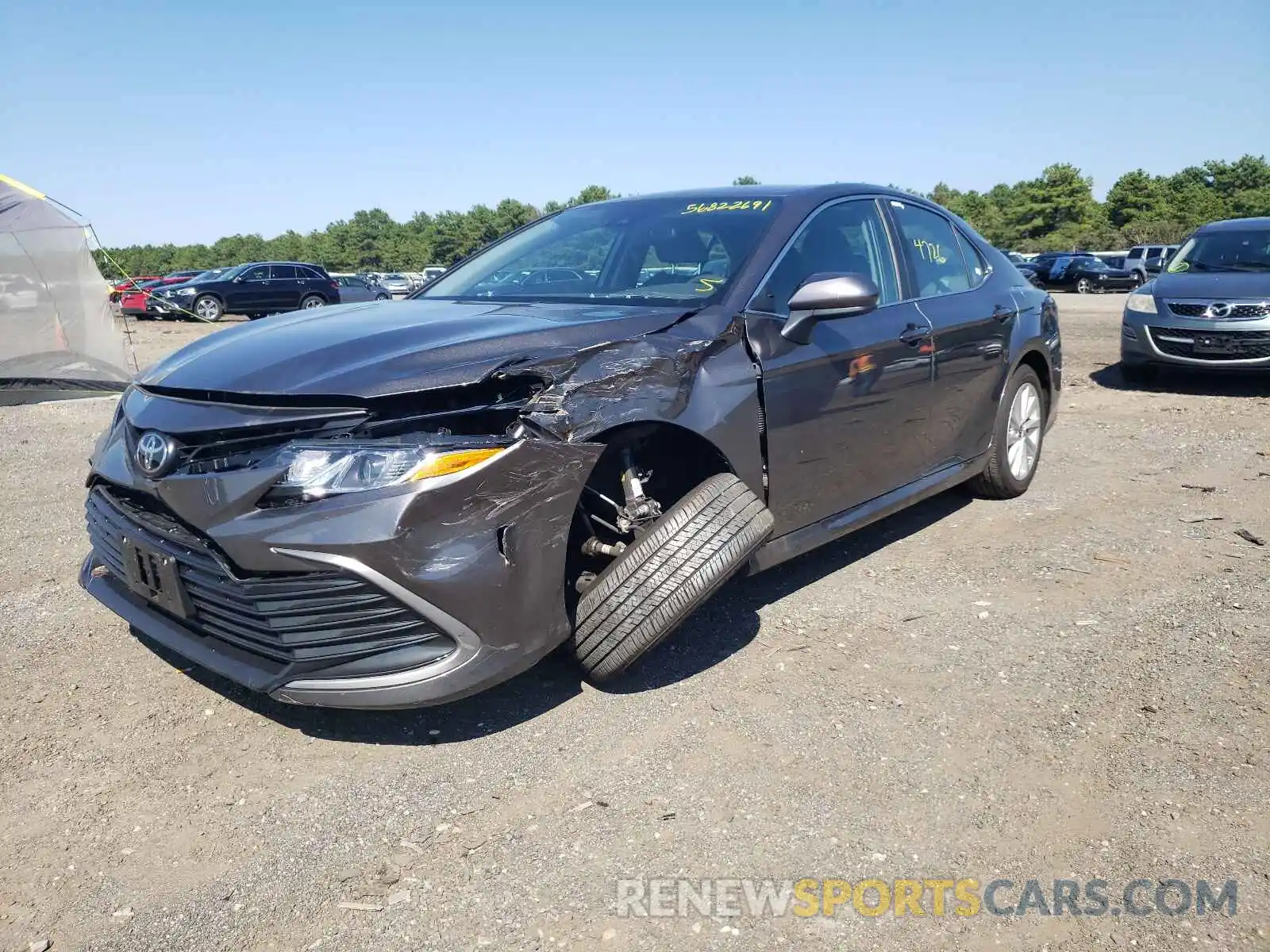 2 Photograph of a damaged car 4T1C11AKXMU576673 TOYOTA CAMRY 2021