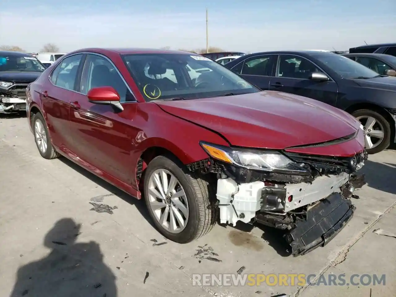 1 Photograph of a damaged car 4T1C11AKXMU584353 TOYOTA CAMRY 2021