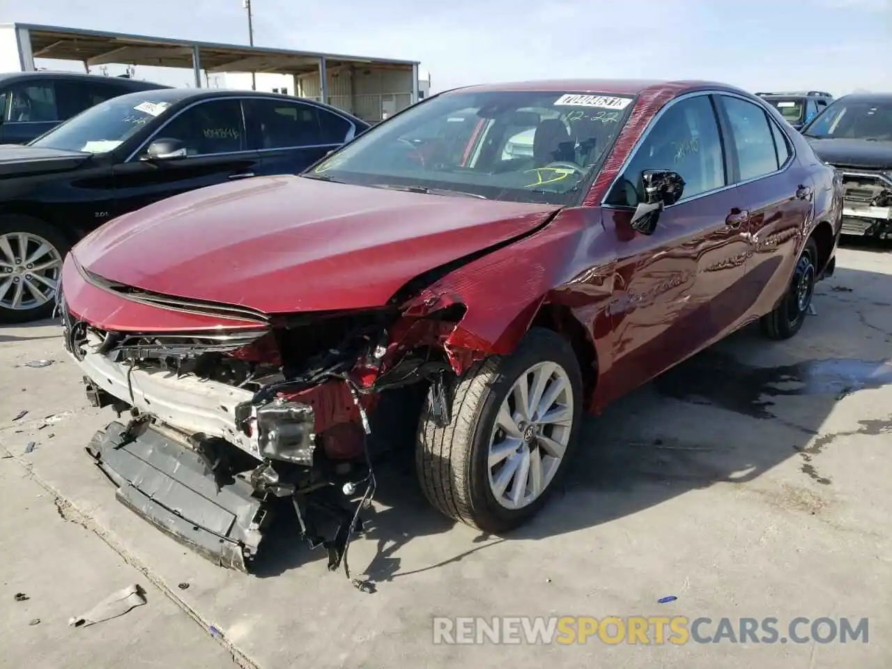 2 Photograph of a damaged car 4T1C11AKXMU584353 TOYOTA CAMRY 2021