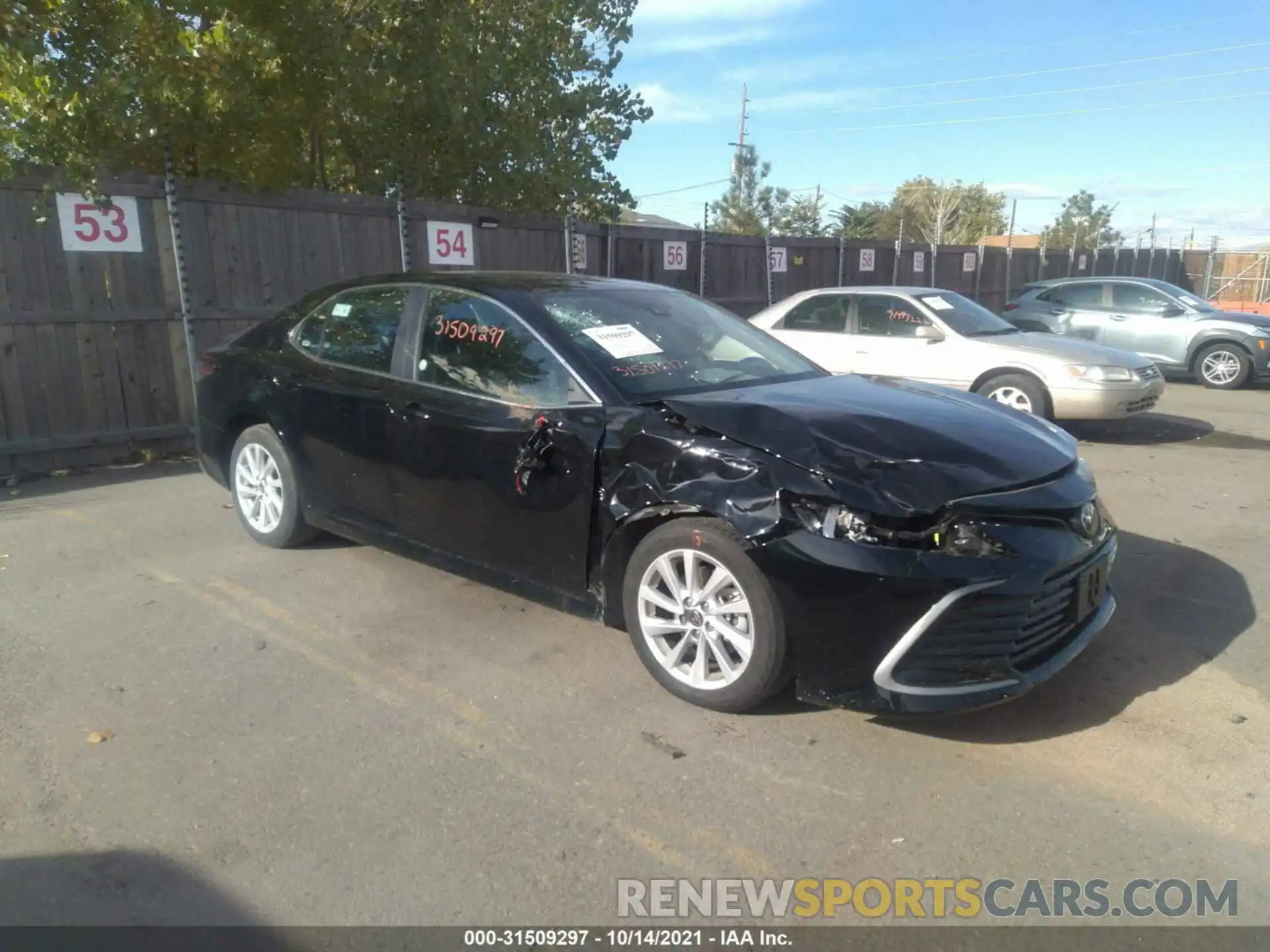 1 Photograph of a damaged car 4T1C11AKXMU587222 TOYOTA CAMRY 2021