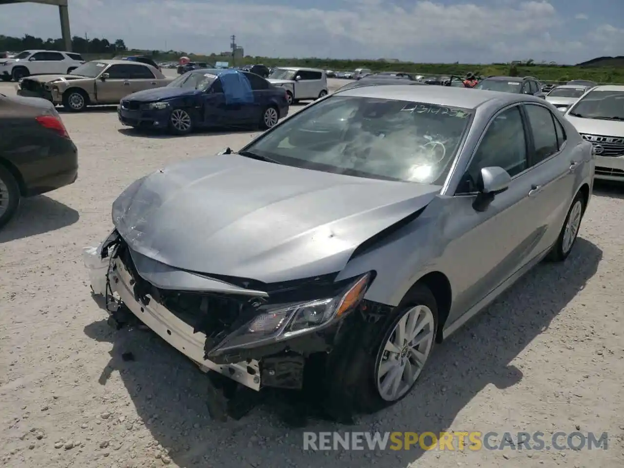 2 Photograph of a damaged car 4T1C11AKXMU595580 TOYOTA CAMRY 2021