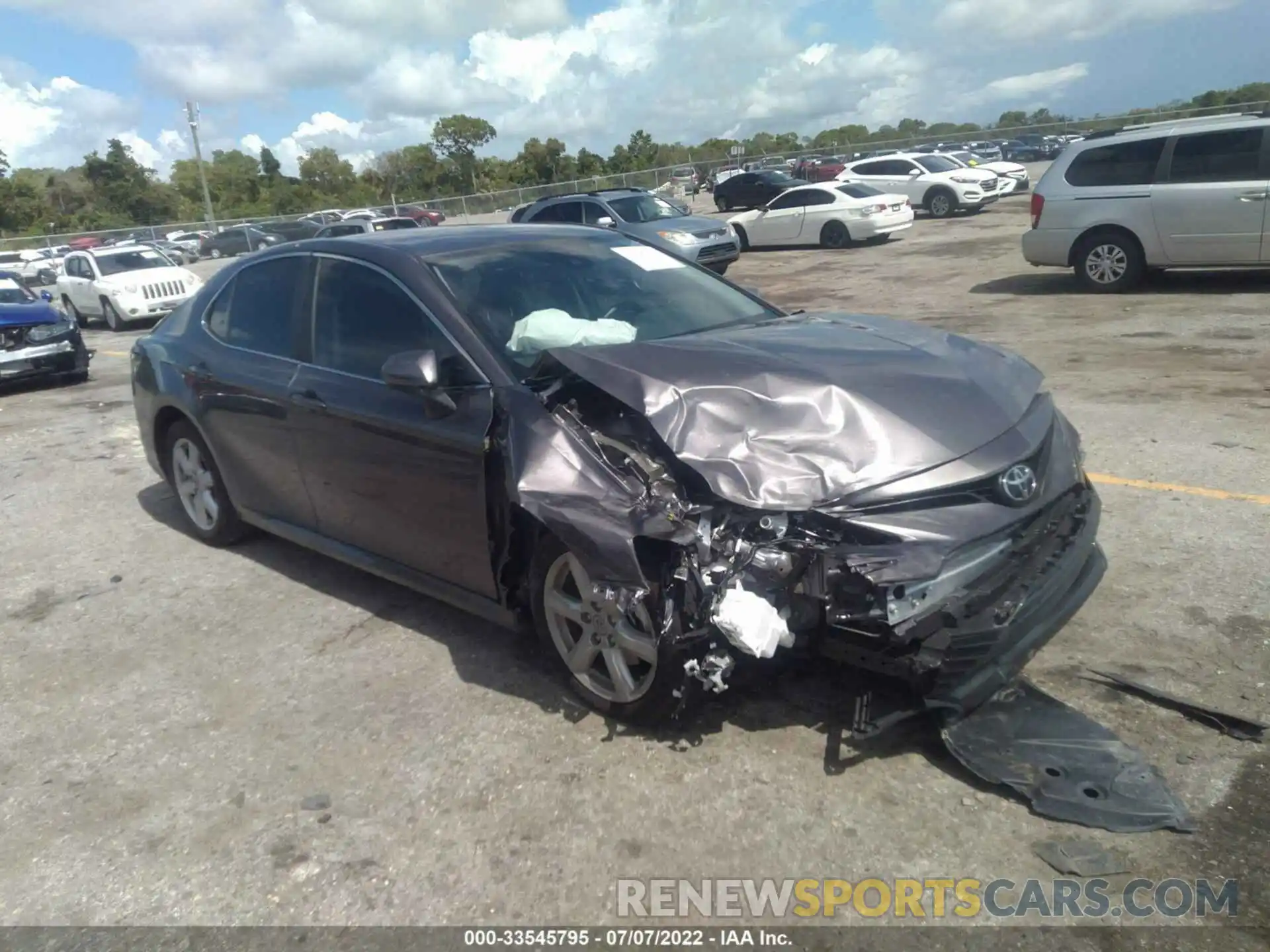 1 Photograph of a damaged car 4T1C11AKXMU596650 TOYOTA CAMRY 2021