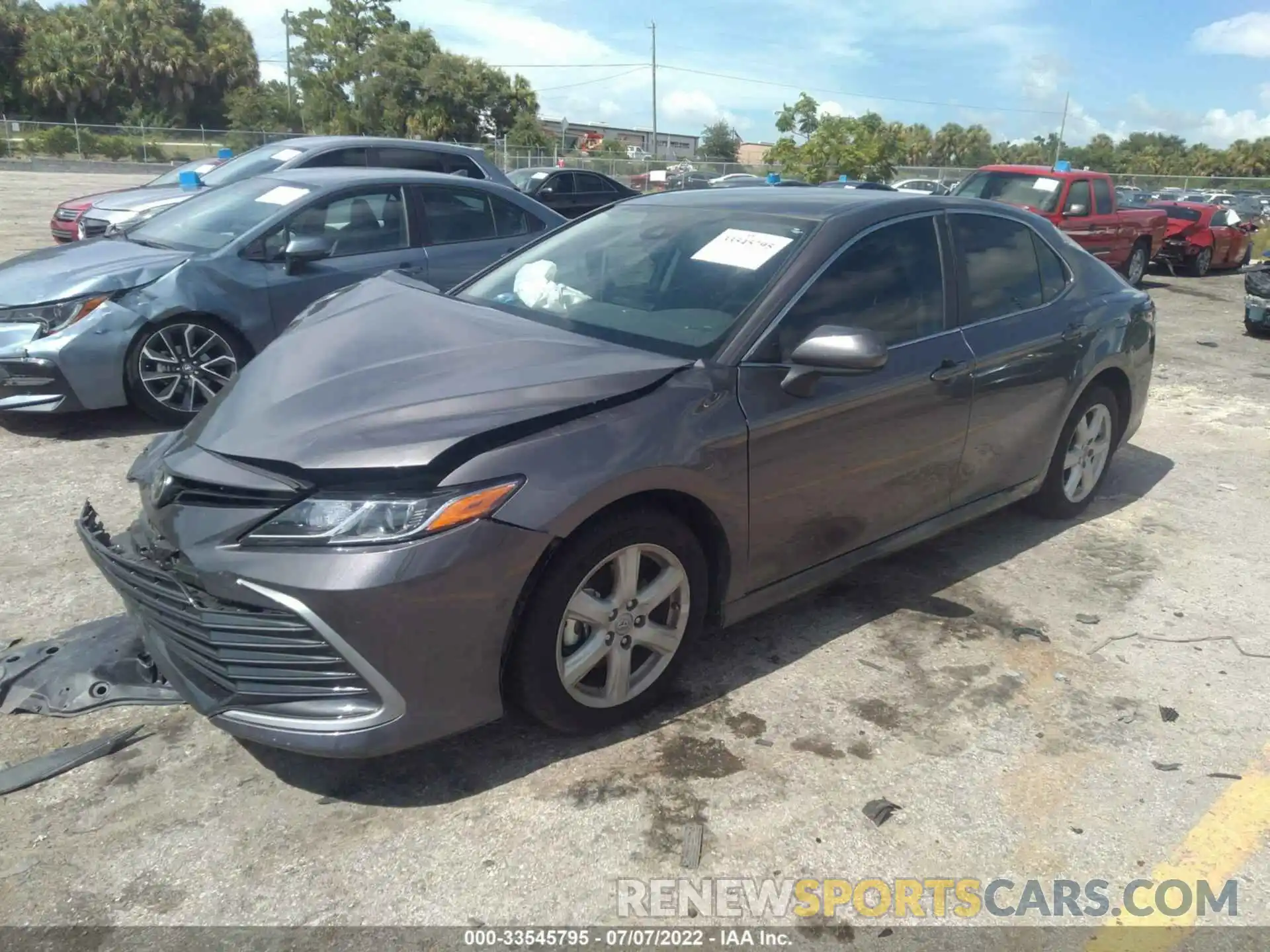 2 Photograph of a damaged car 4T1C11AKXMU596650 TOYOTA CAMRY 2021