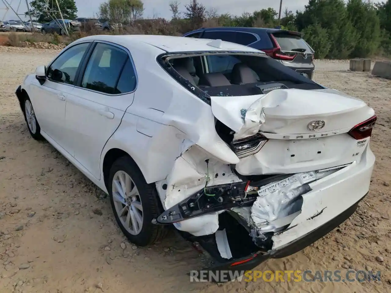 3 Photograph of a damaged car 4T1C11AKXMU610322 TOYOTA CAMRY 2021