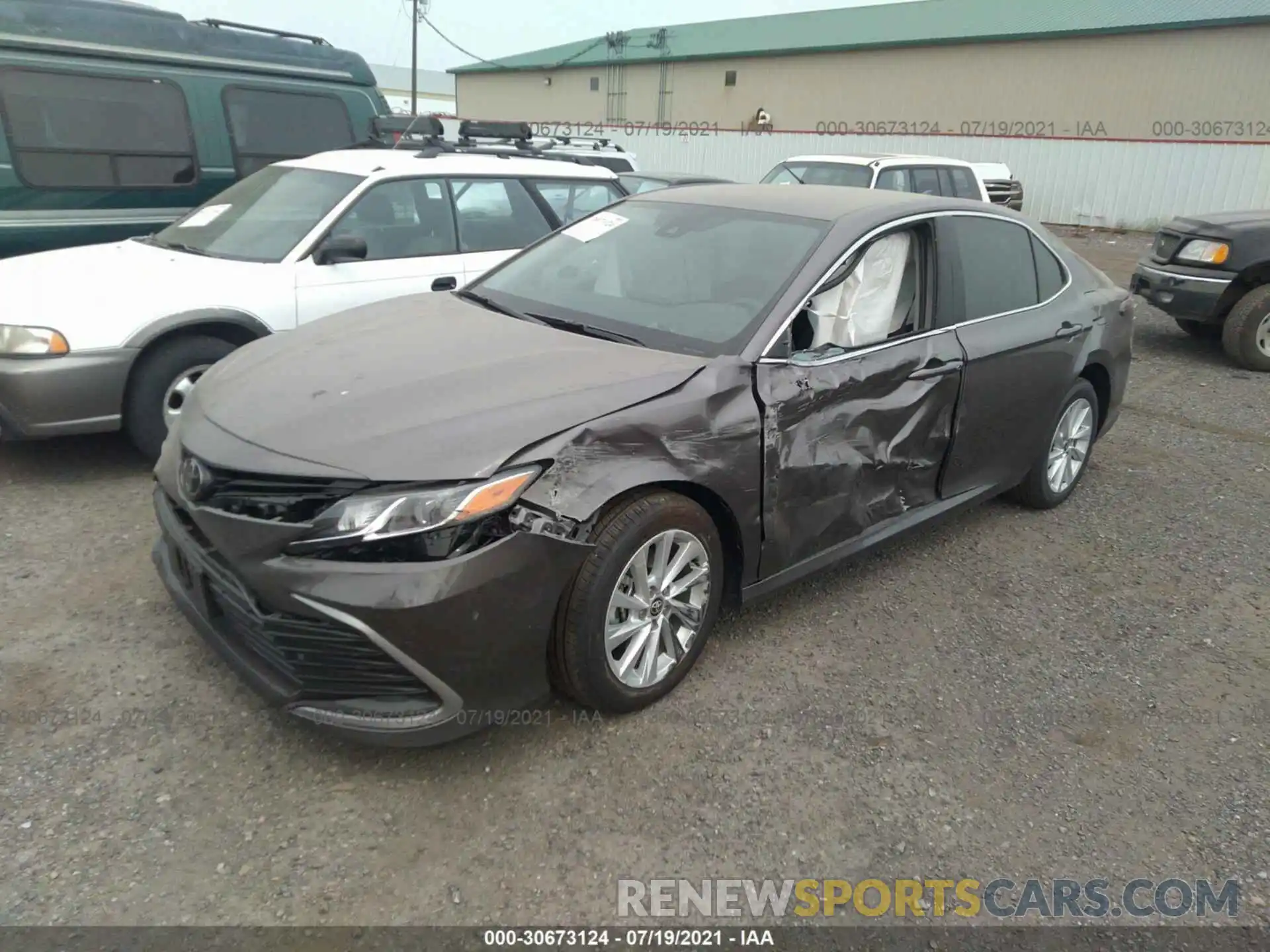 2 Photograph of a damaged car 4T1C11BK2MU026172 TOYOTA CAMRY 2021